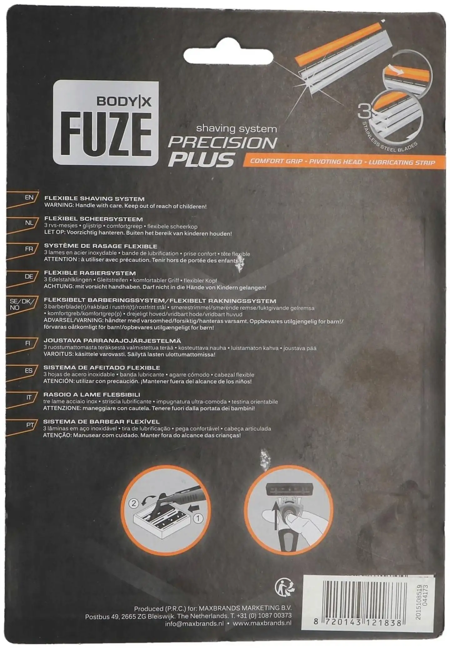 Body-X Fuze partahöylä 15+4  kolmoisterä - 2