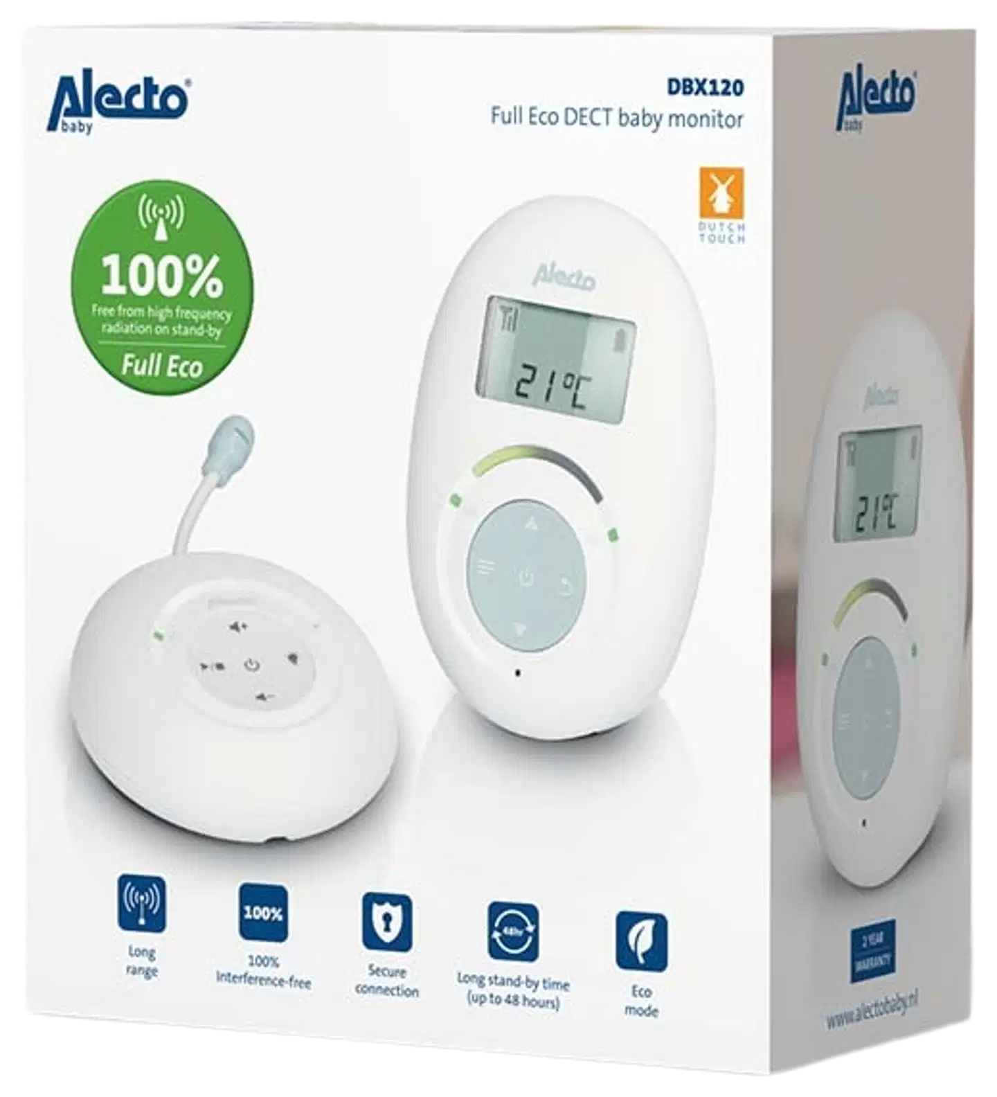 Alecto DBX120 Full Eco DECT itkuhälytin - 4