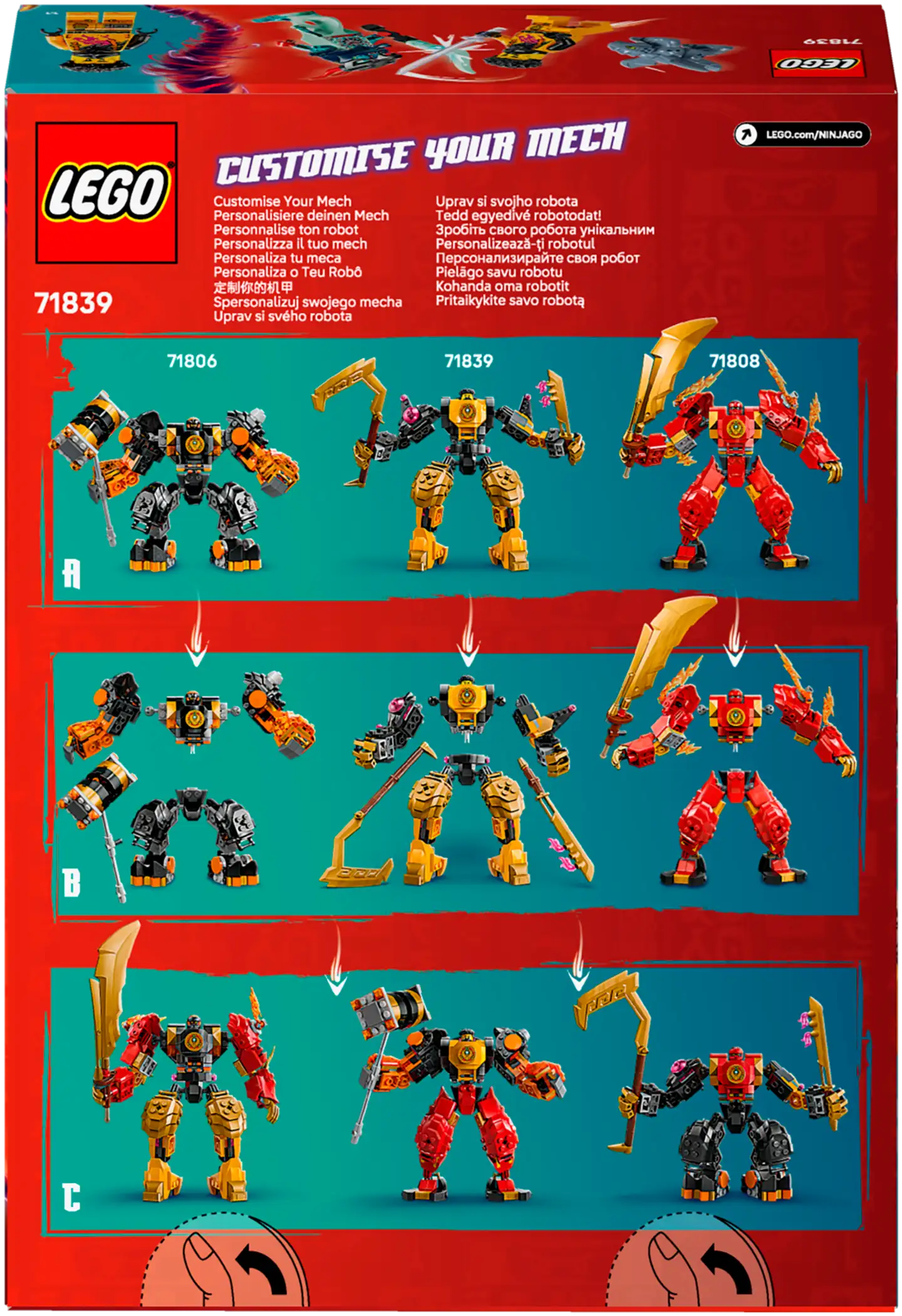 LEGO® Ninjago 71839 Arinin spinjitzu-taistelurobotti - 3