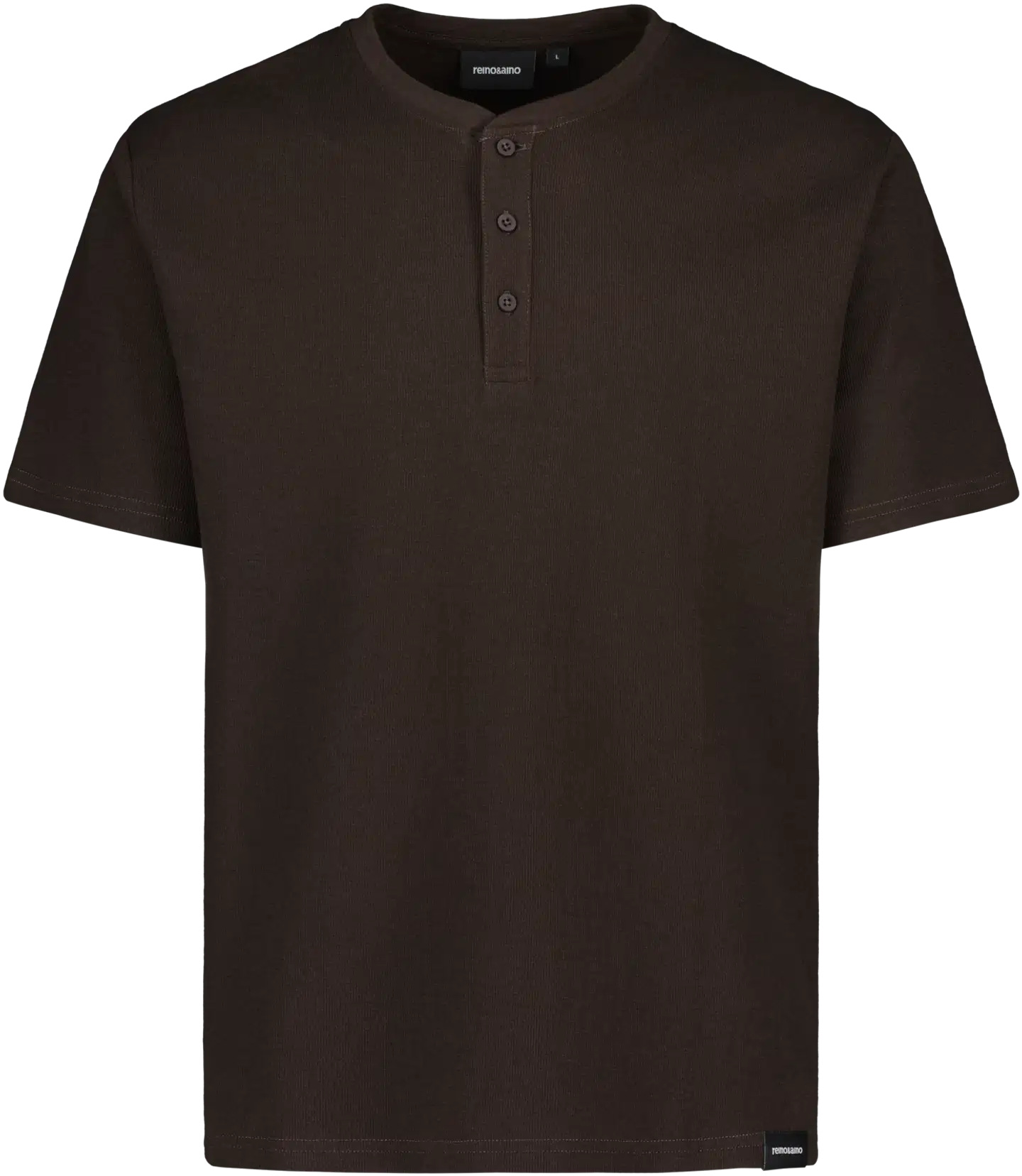 Reino&Aino miesten Henley T-paita Reino - Brown - 1
