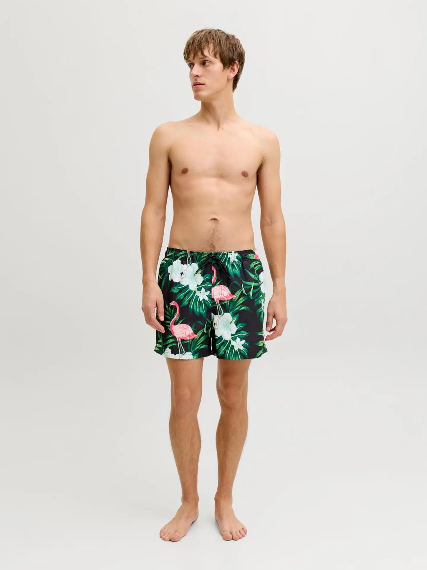 JJ REBEL miesten uimashortsit Jrebhawaii - BLACK - 5