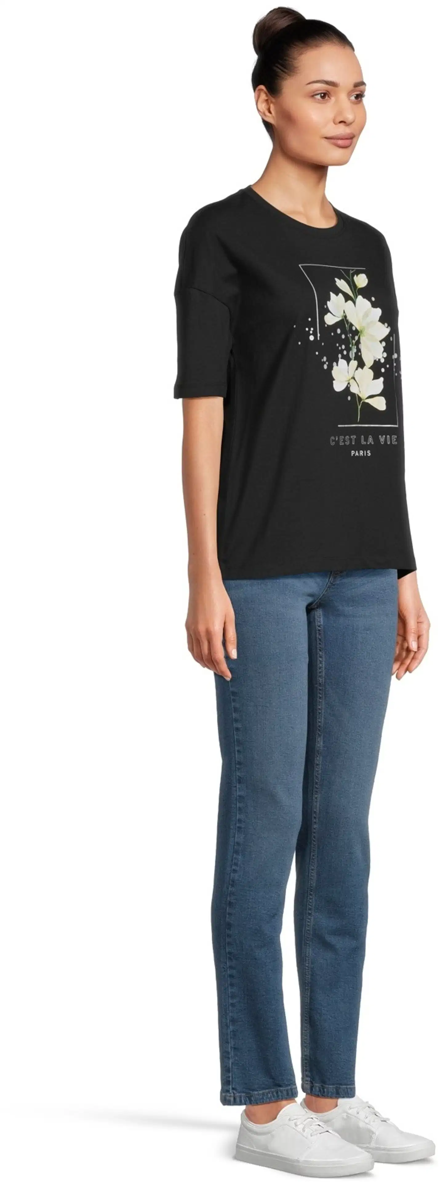 House naisten t-paita 213H261405 - BLACK - 4