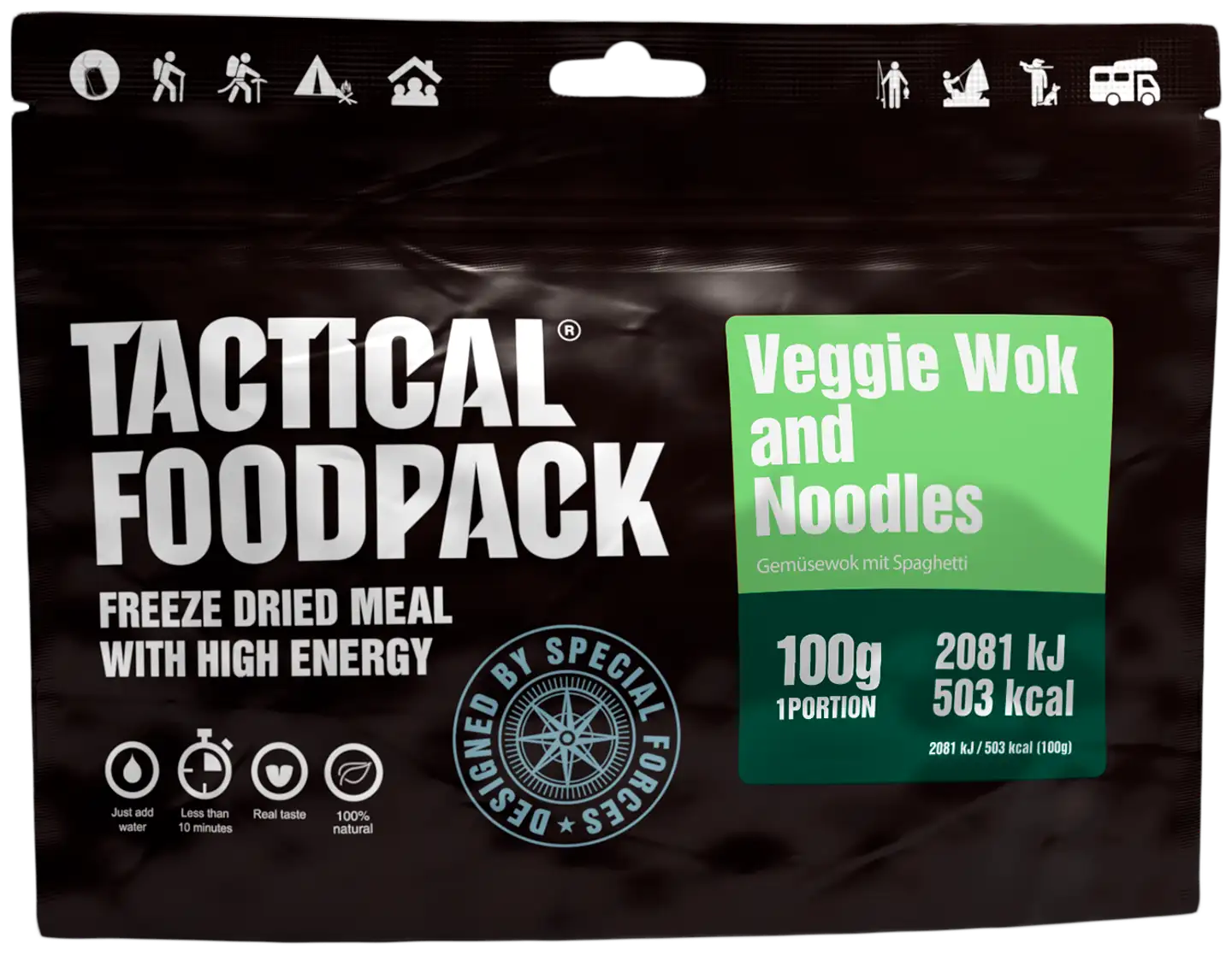 Tactical Foodpack vihanneswok nuudeleilla