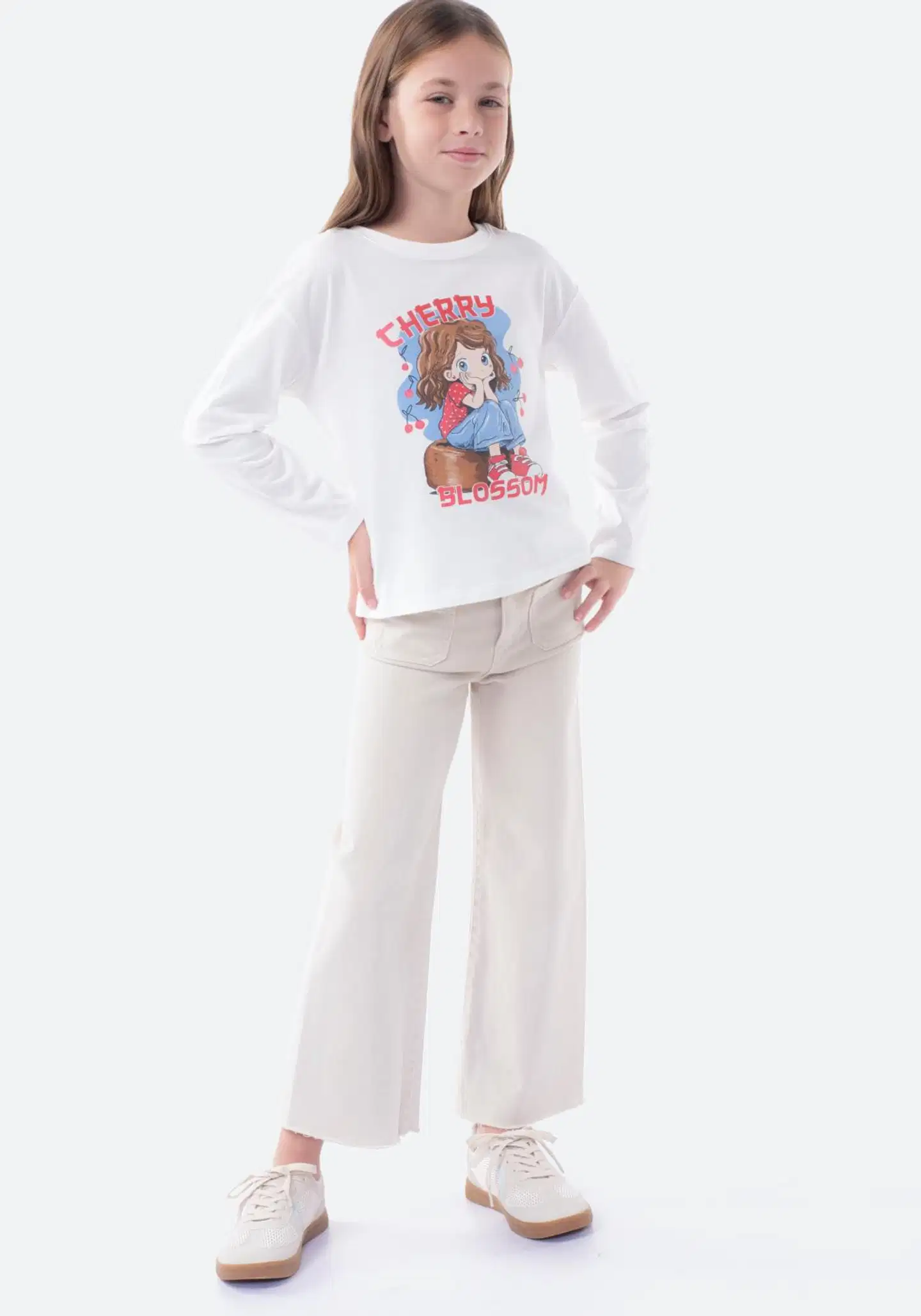 TEX lasten t-paita I276636 - Off white - 4