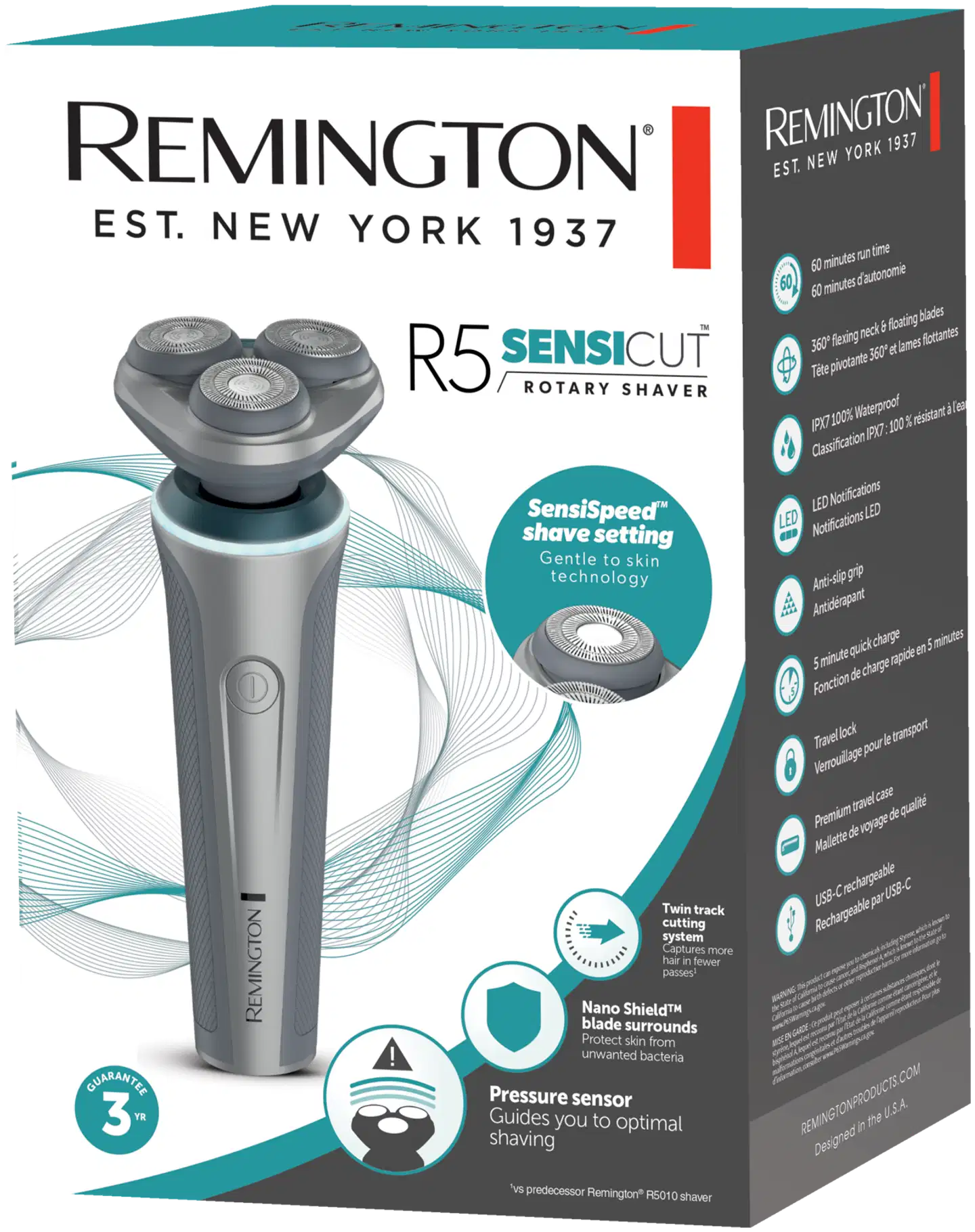 Remington parranajokone SENSICUT™ RC5390 - 4