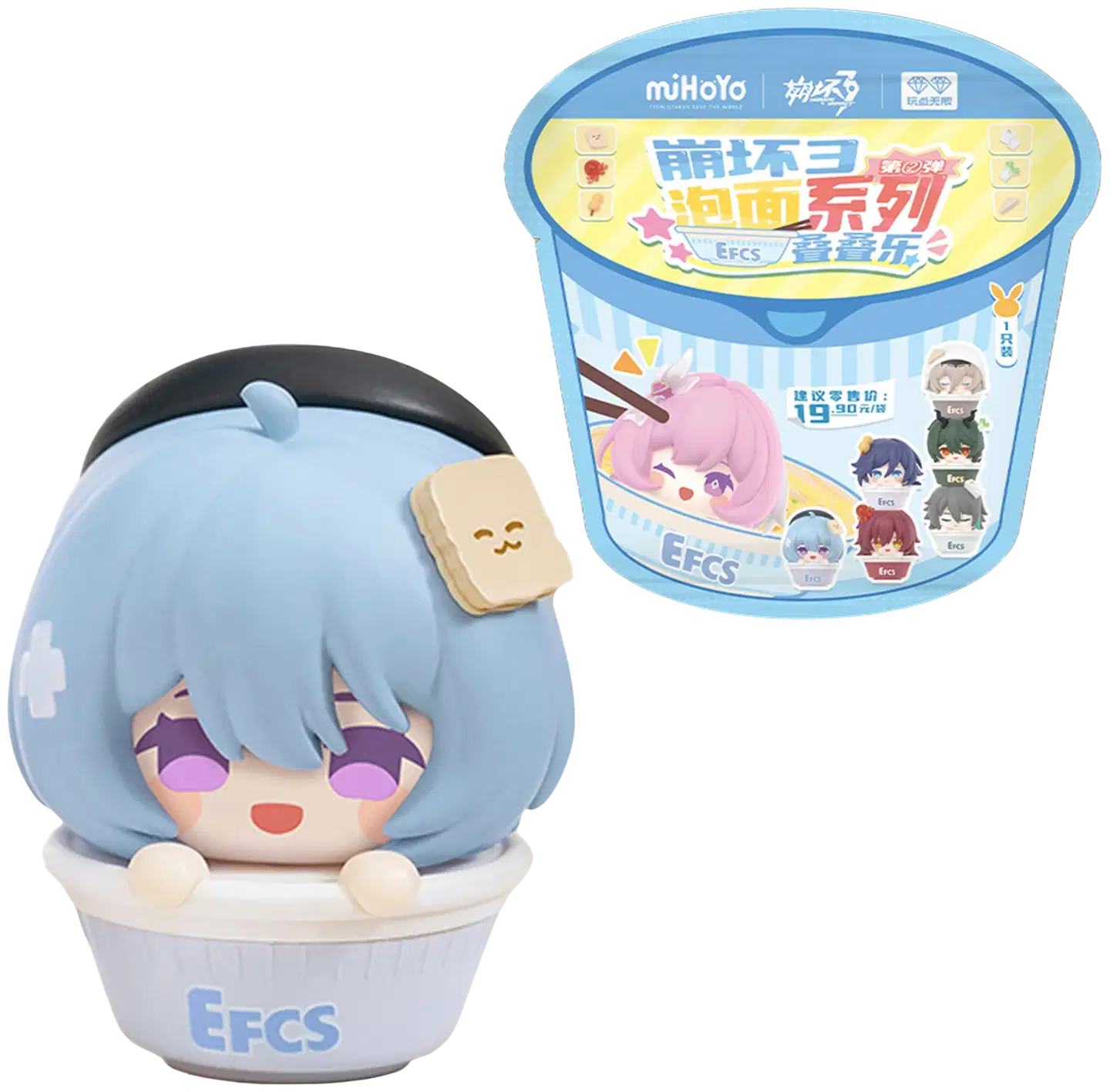 ALL FOR PLAY Honikai 3D Instant Noodles Topping 2.0-hahmo - 1