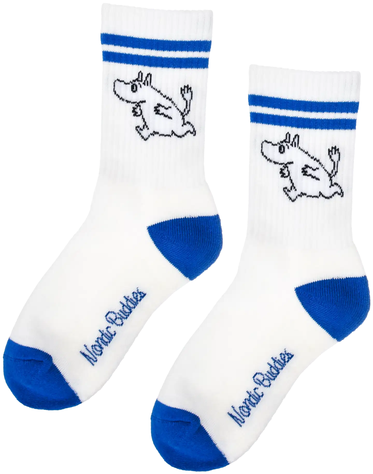 Moomin By Nordicbuddies Lasten sukka yksittäispakkaus Muumipeikko - Valkoinen/Sininen - 1