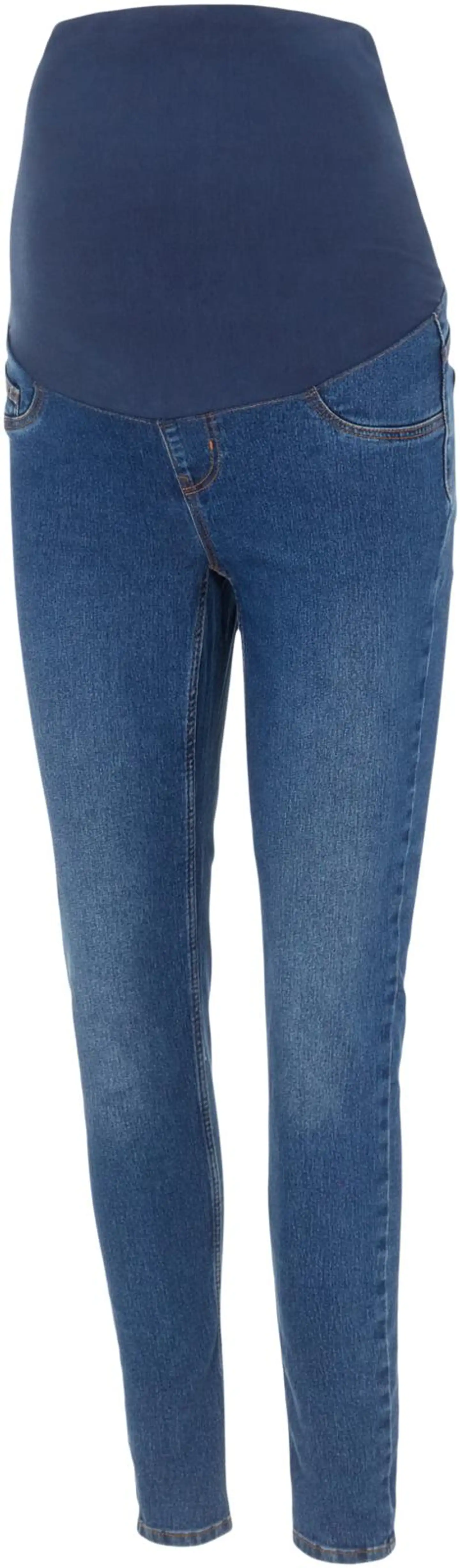 Mamalicious naisten äitiysjeggings Mlamy sininen - Medium Blue Denim - 1