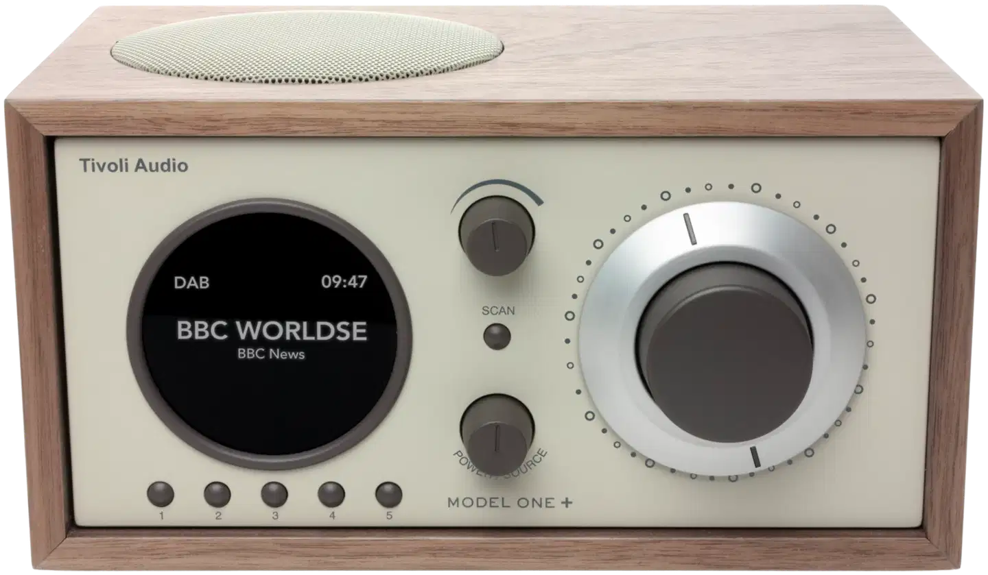 Tivoli Audio DAB+/FM-pöytäradio Model One+ pähkinä/beige - 2