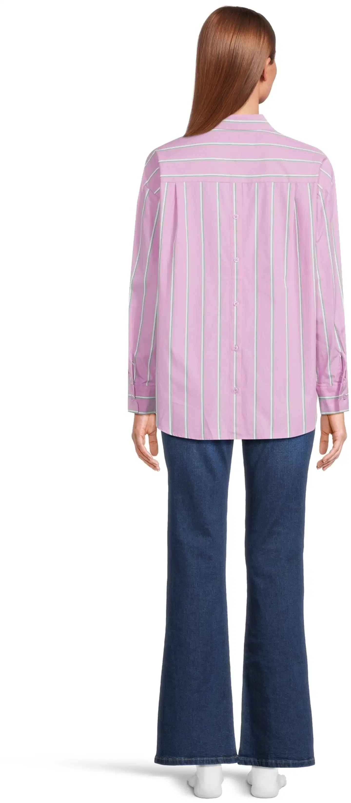 WKLY. naisten raidallinen paitapusero 228W000605 - pink stripe - 3