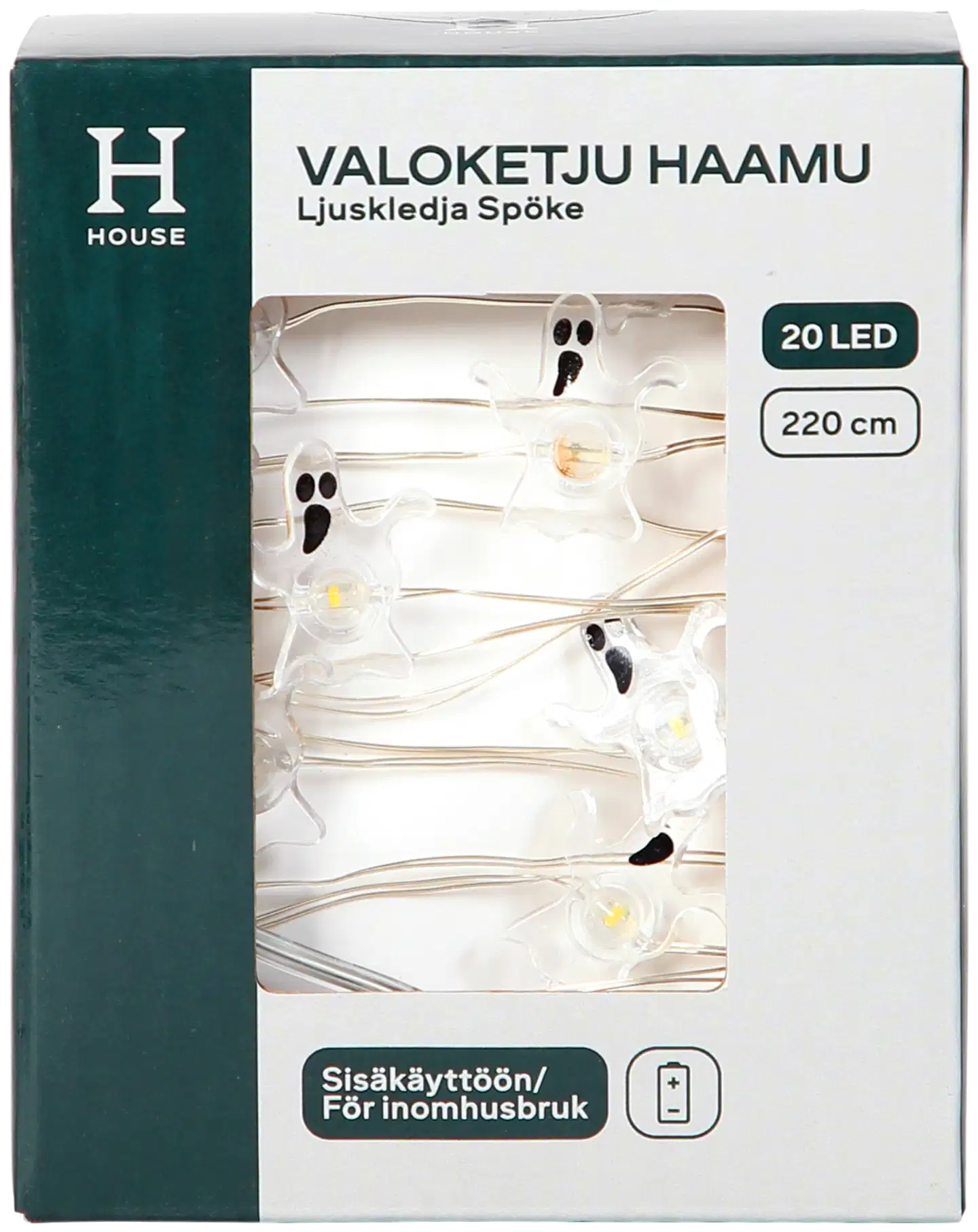 House halloween-valoketju Haamu 20 LED - 1