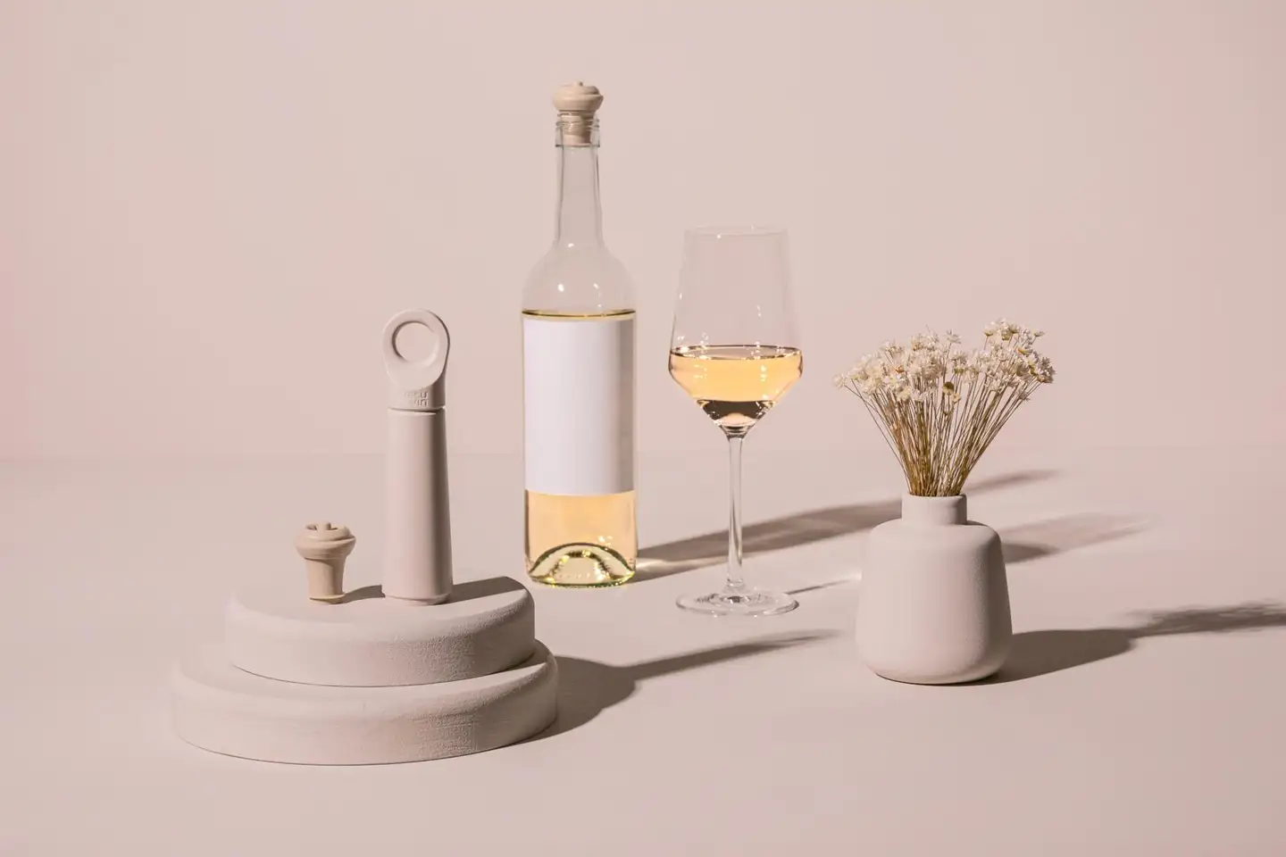 Vacu Vin viinipumppu ja korkki Loop Sand - 4