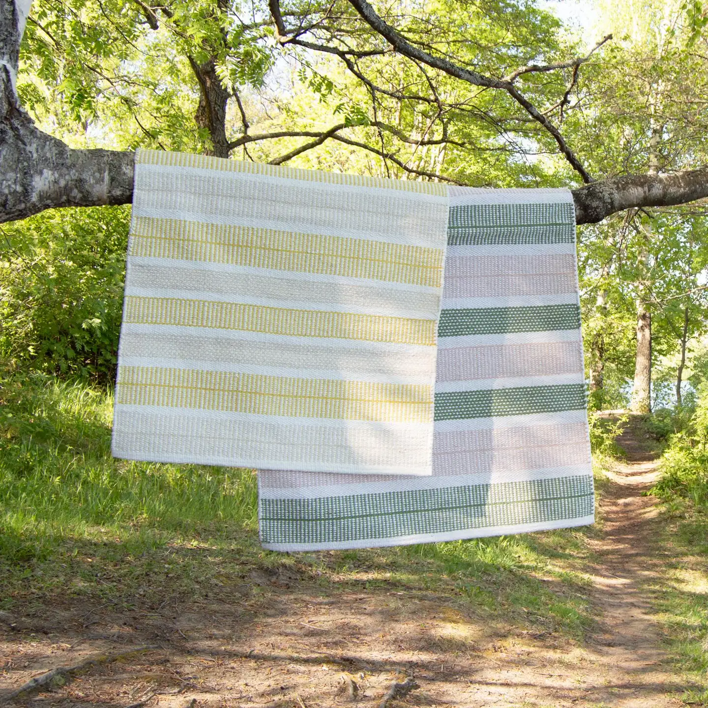 ihankotona puuvillamatto Foksi 160x230 cm beige-keltainen - 4