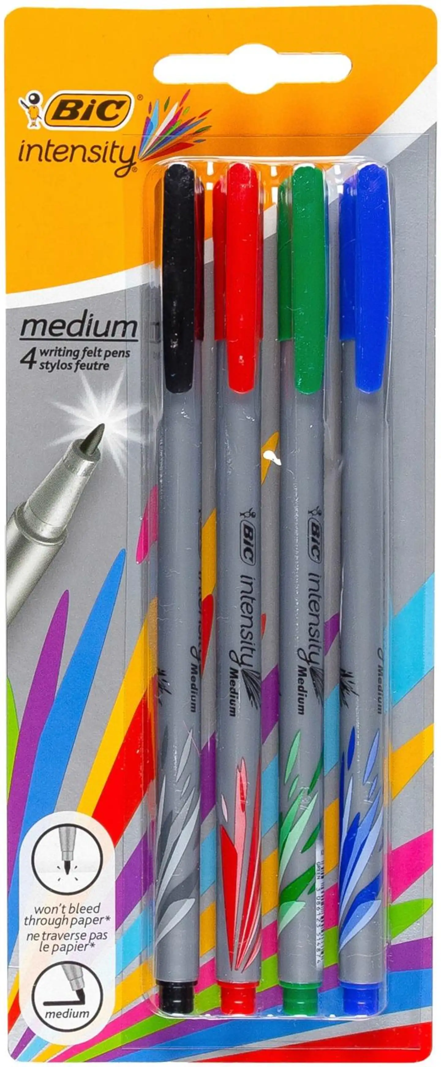 BIC Intensity Medium perusvärit 4kpl fineliner