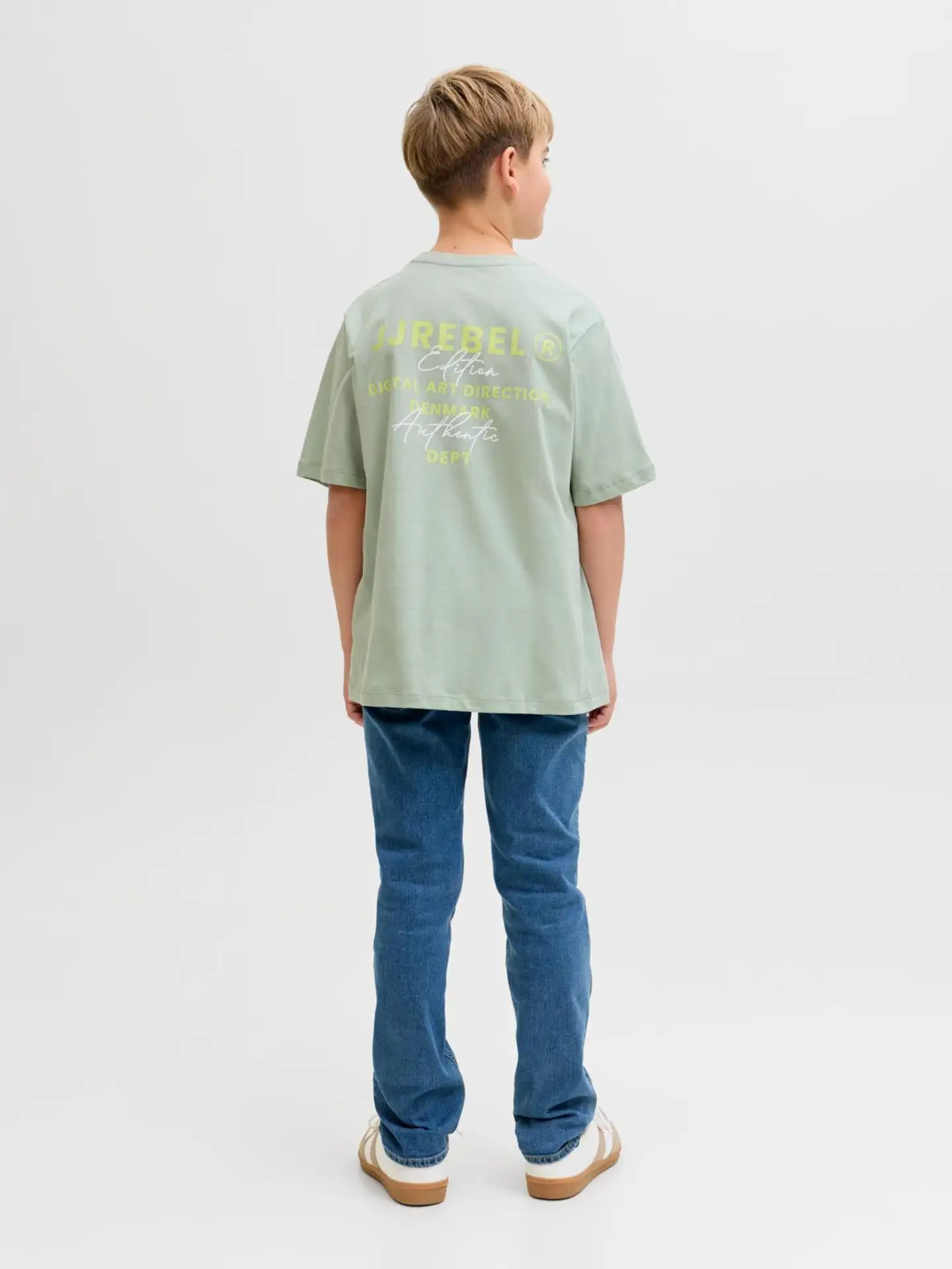 JJ REBEL JUNIOR lasten t-paita - Aqua Gray - 6