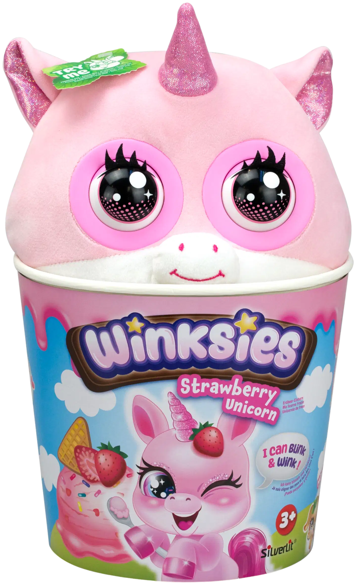 Silverlit pehmolelu räpyttelevillä silmillä Winksies, erilaisia - 1