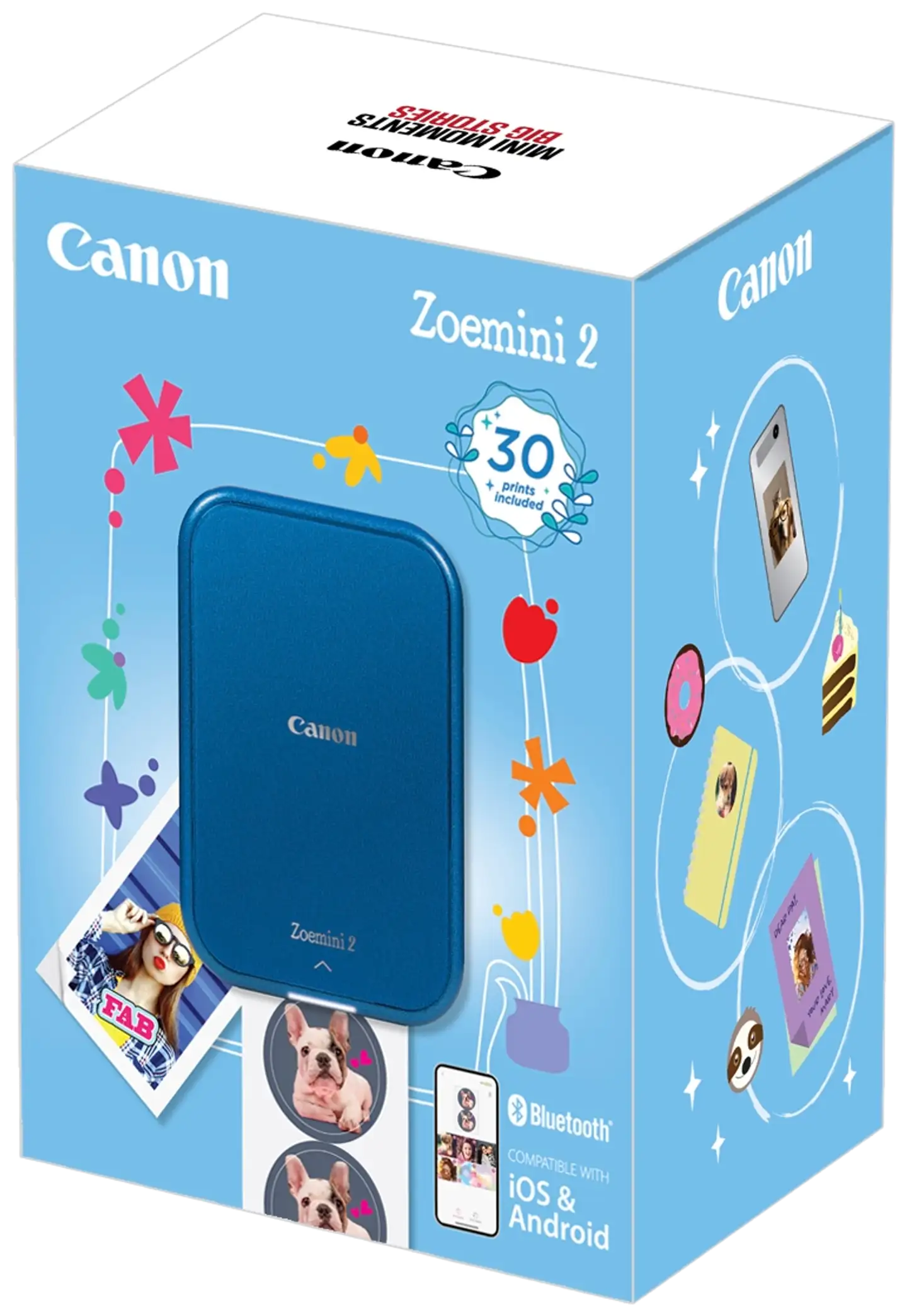 Canon valokuvatulostin Zoemini 2 mobiililaitteille + valokuvapaperi 30 kpl - 4