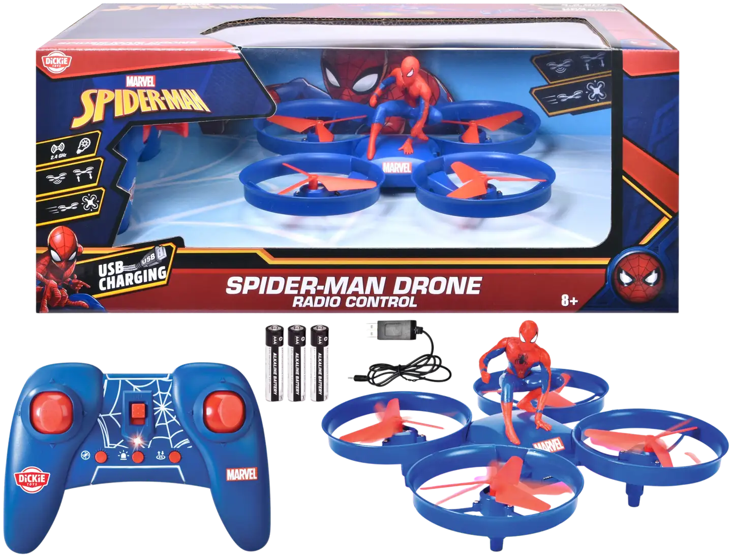 Dickie Toys RC Spider-Man Drone, RTR, 2,4 GHz - 1