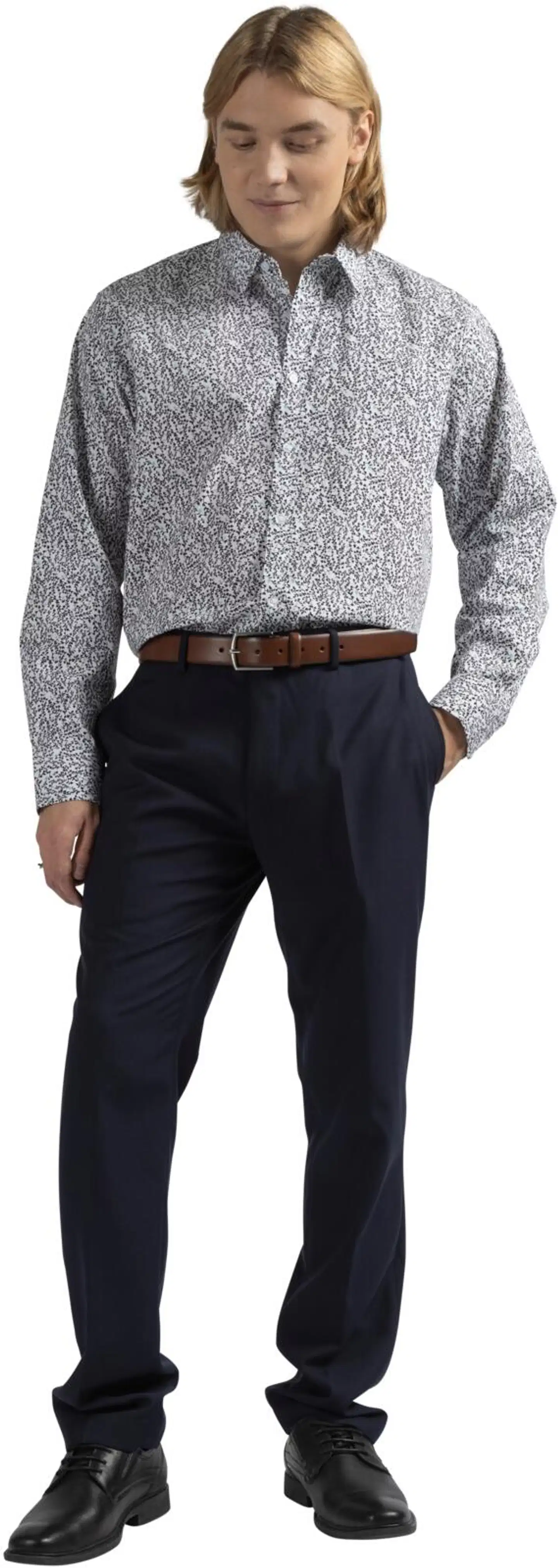 London Fog miesten puvunhousut normaali rf 2020lf2 - Night Sky - 12