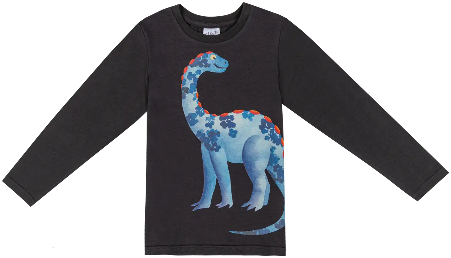 Ciraf lasten trikoopaita dino 25pc260214 - 19-0000tcx raven - 1