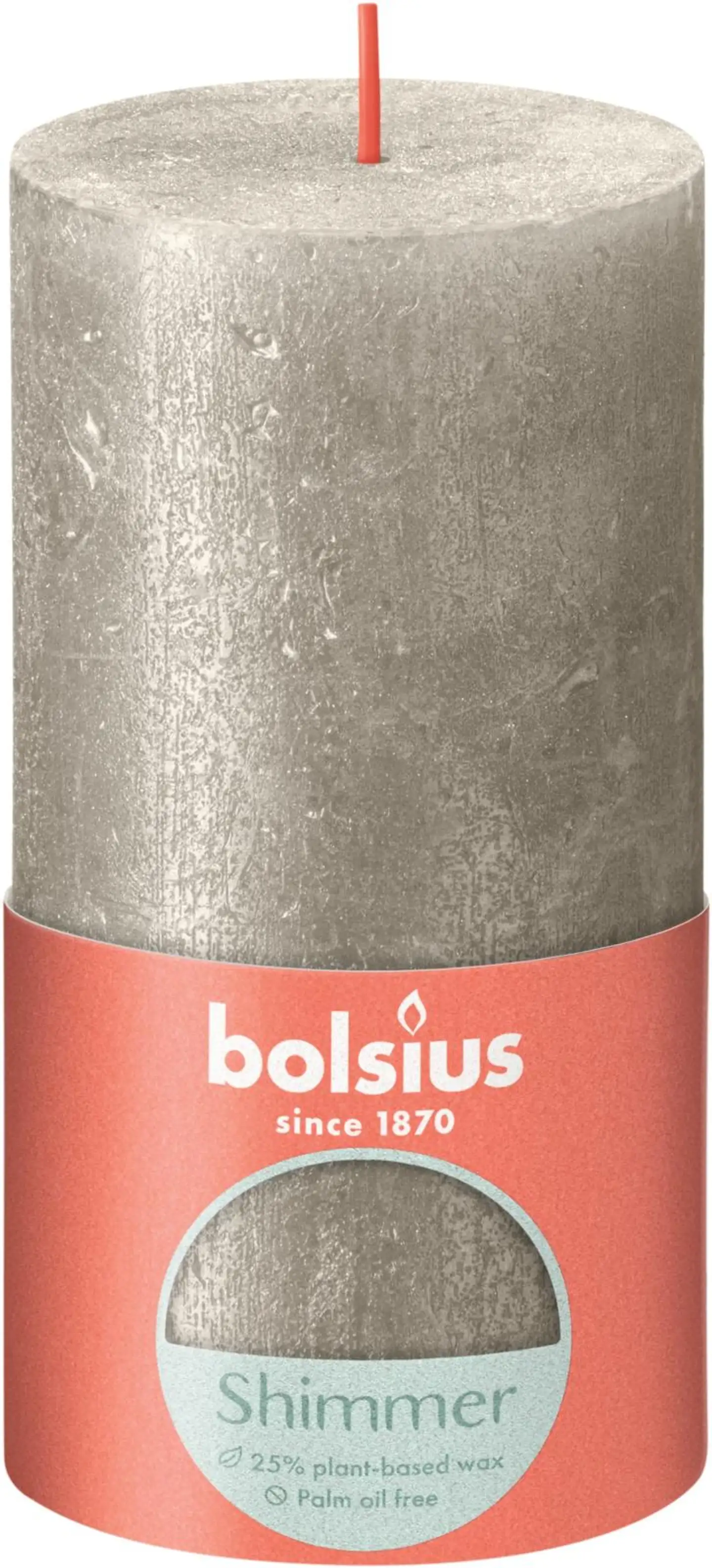 Bolsius RUSTIIKKI PK 130/68 Shimmer Champagne