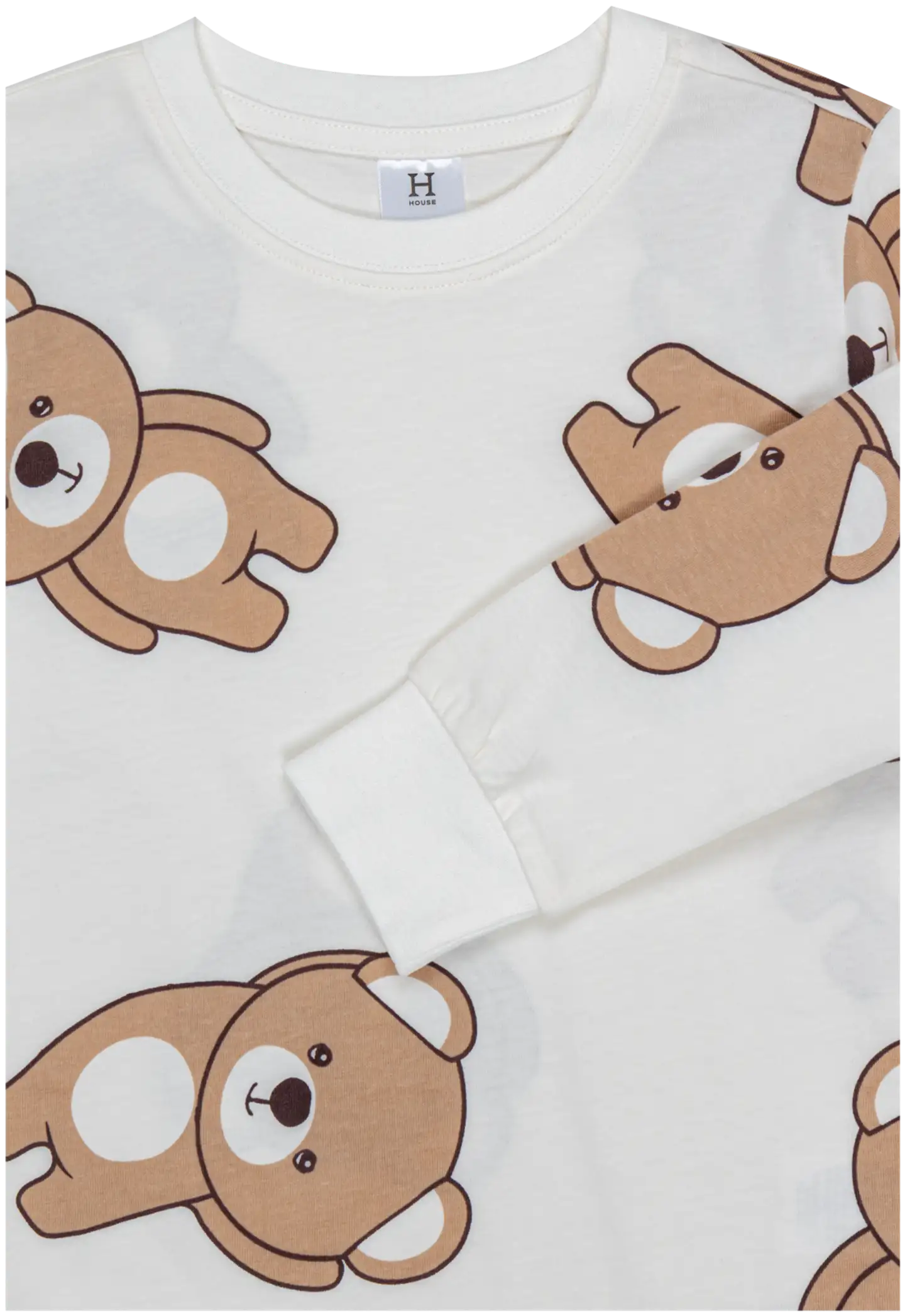 House lasten pyjama Nalle 232H032608 2-pack - Ruskea - 7