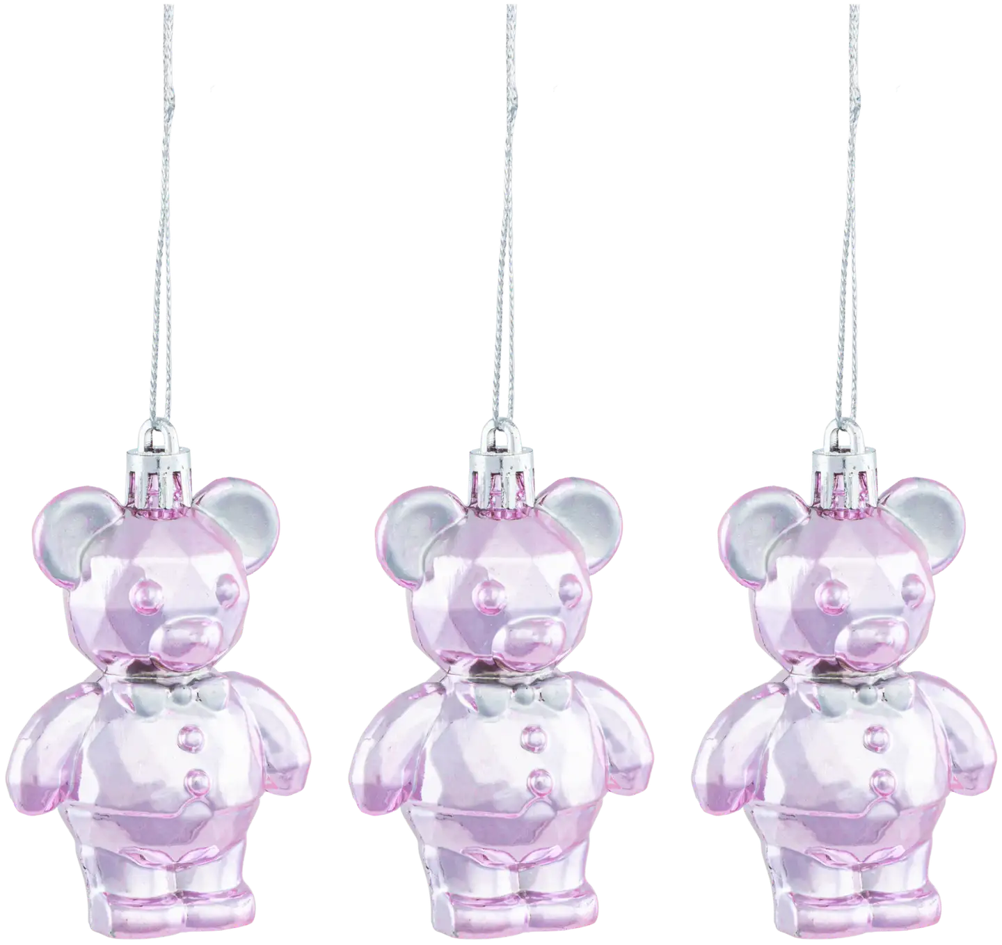Kuusenkoriste nalle 3 kpl - 1