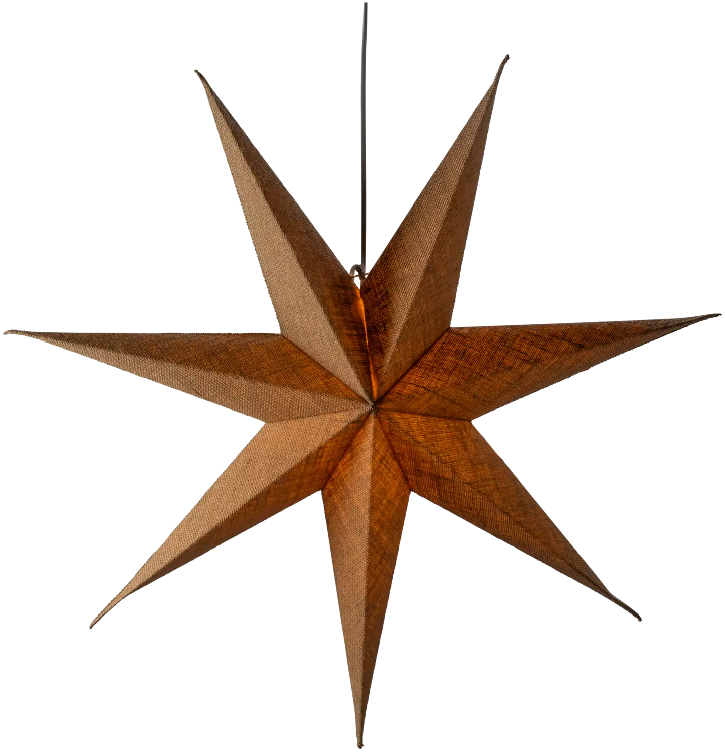 Konstsmide Paperitähti 5941-600, Juuttkangas 7 sakaraa 78cm, E14  230V - 1