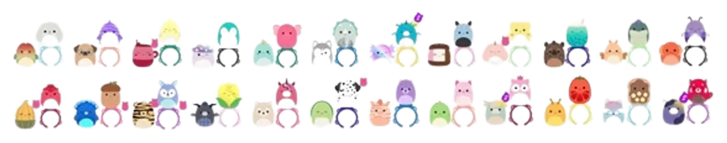 Squish-a-longs 2,5 cm yllätyshahmo 2 kpl S7