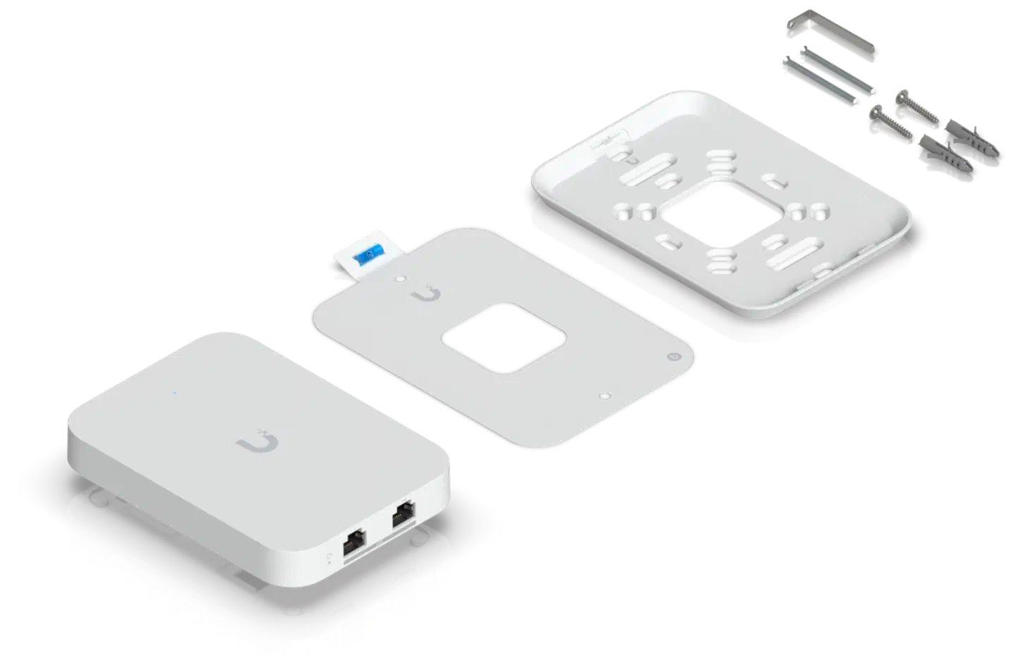 Ubiquiti seinään asennettava WiFi 7 -tukiasema integroidulla 2.5 GbE -kytkimellä U7-IW - 8