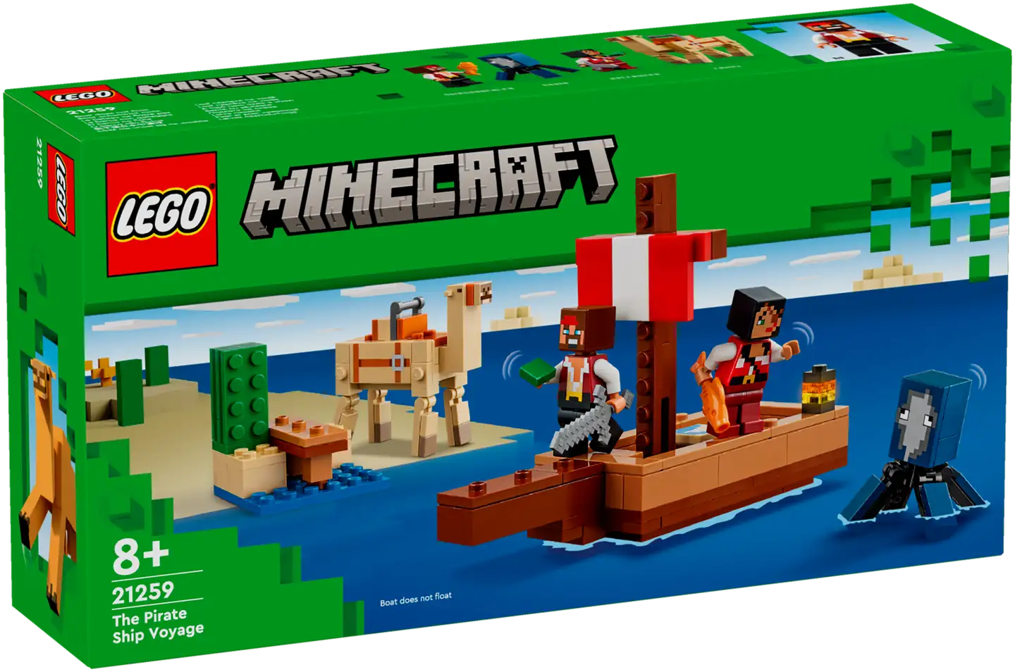 LEGO Minecraft 21259 Merirosvolaivan matka - 2