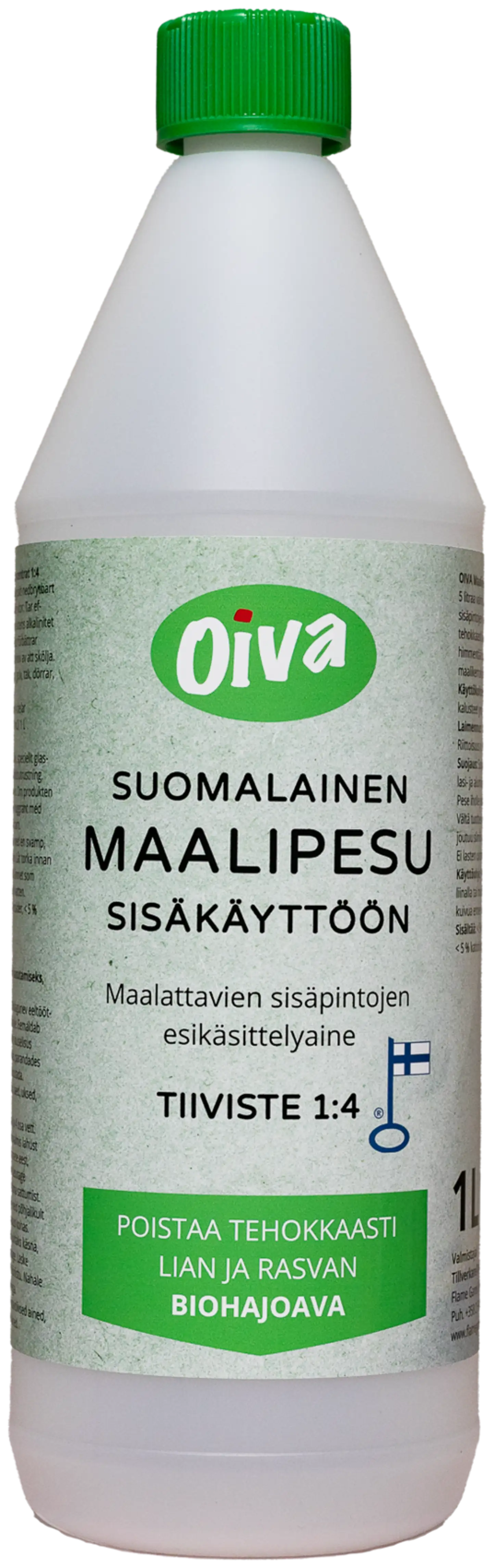 Oiva maalipesu sisäkäyttöön 1 l