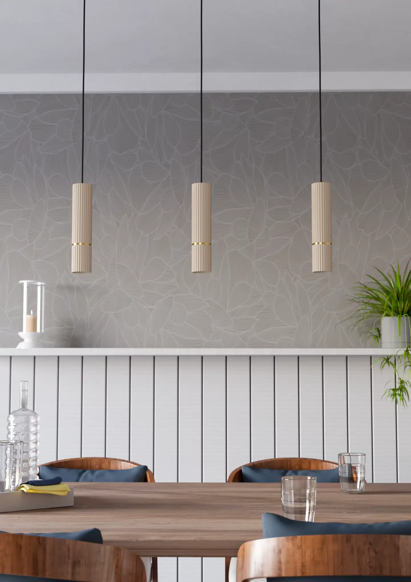 EGLO riippuvalaisin 3-os. Caminia GU10 3x4,7W hiekka/messinki - 6