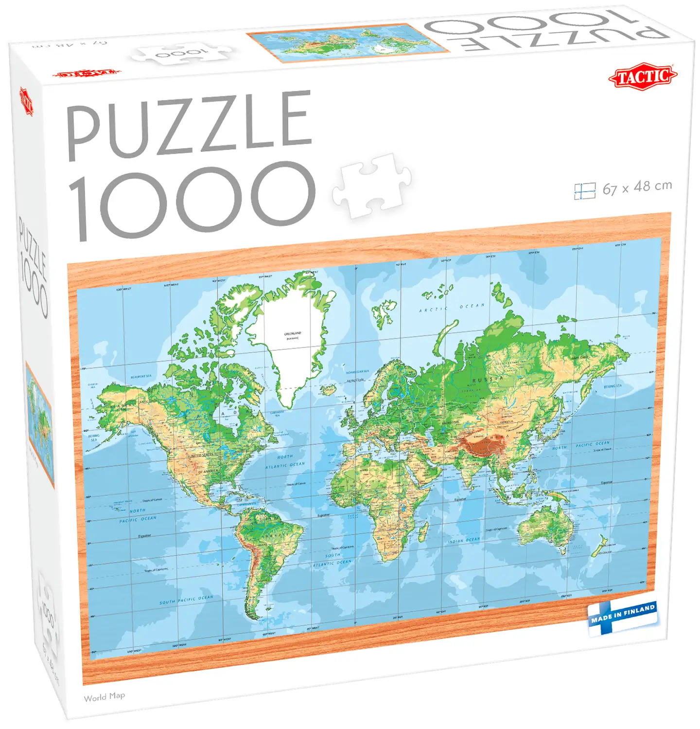 Tactic palapeli World Map 1000 palaa