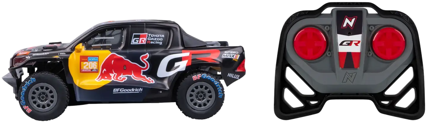 Nikko Dakar Toyota Gazoo Racing Dakar 2024 Moraes 1:18 radio-ohjattava valoilla - 1