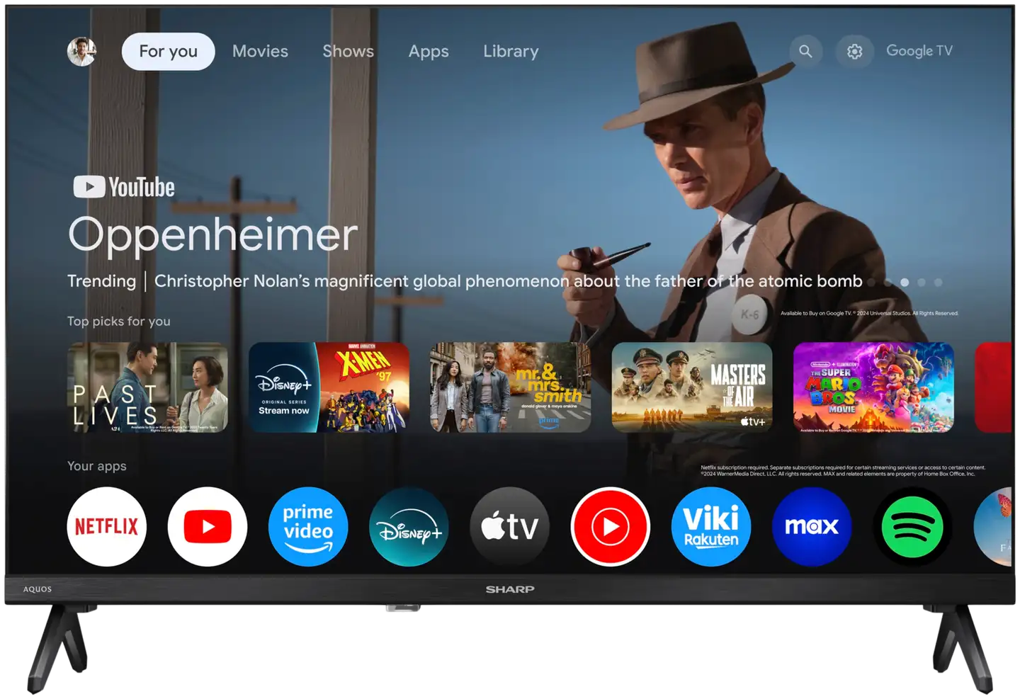 Sharp 24" HD Ready Google TV 24HF2265E - 2