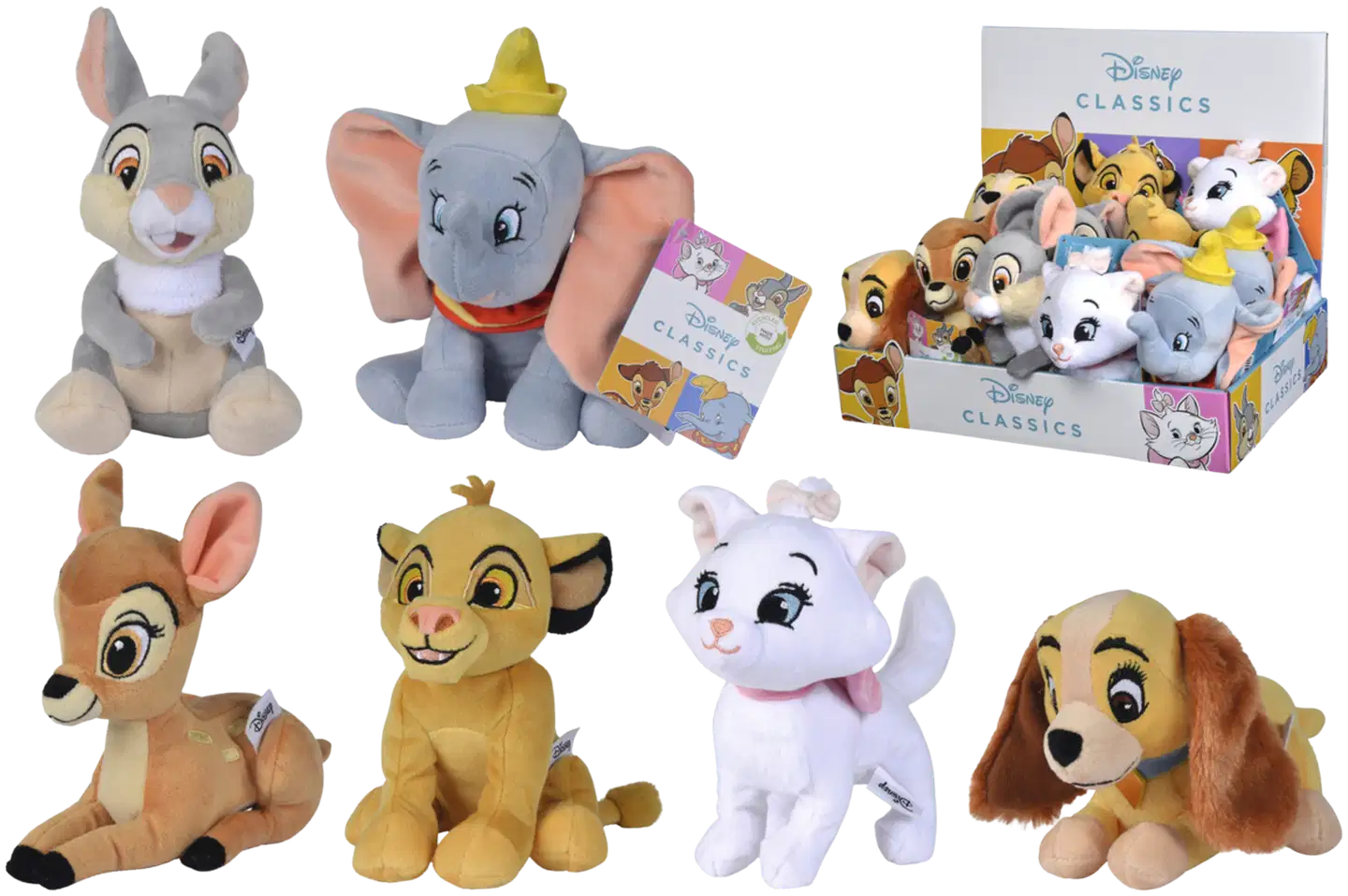 Simba Disney Klassikot, eläinpehmo, 17 cm, lajitelma, useita erilaisia, myydään yksittäin - 1