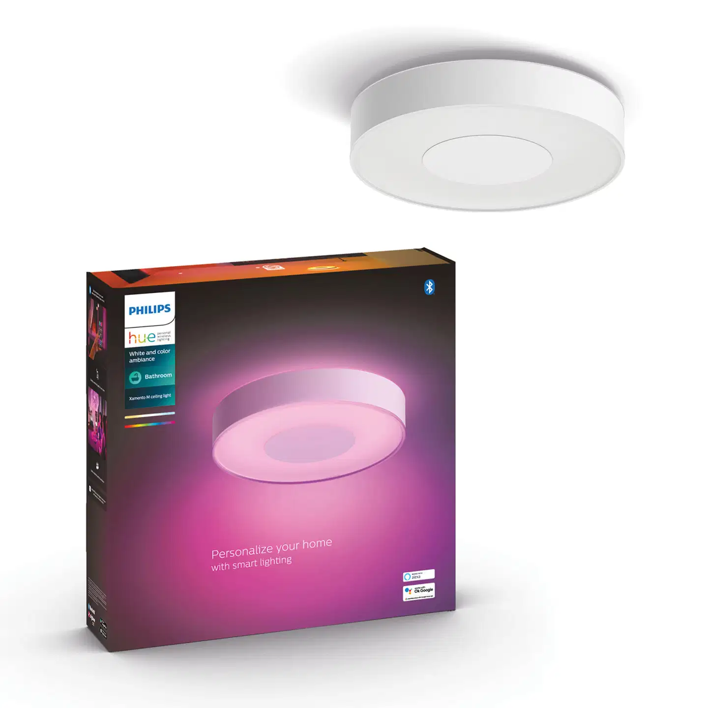 Philips Hue Xamento -kattovalaisin kylpyhuoneeseen 34W 2000-6500K 2350LM keskikoko valkoinen - 3