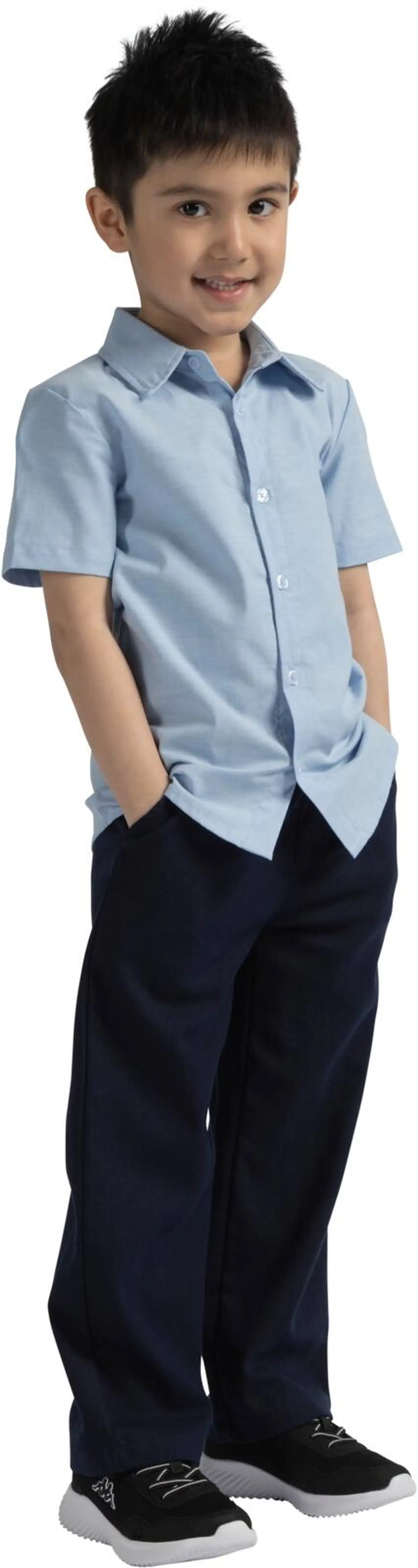 Ciraf lasten pellavahousut 25pc261626 - Navy - 7