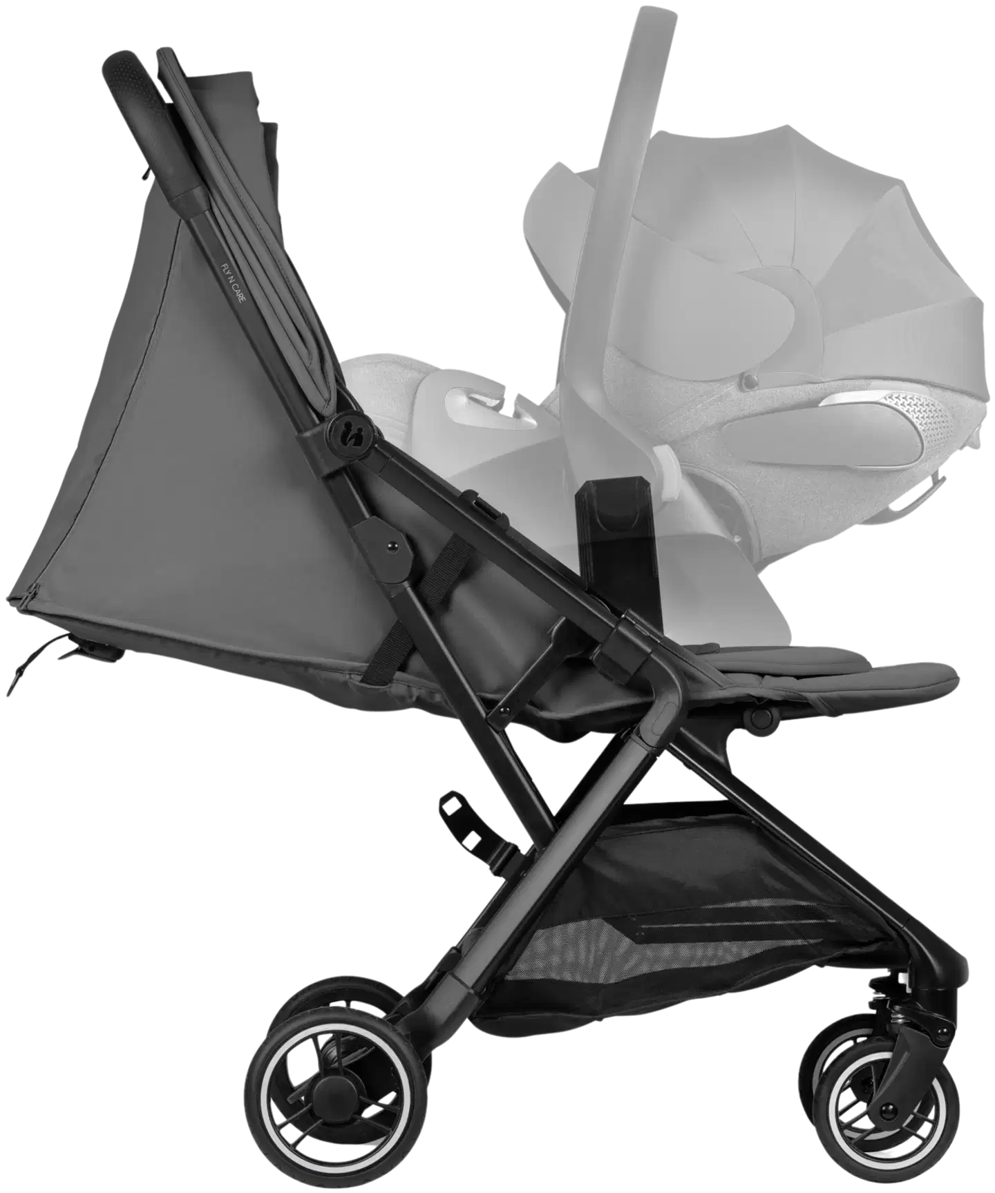 Hauck matkarattaat Fly N Care harmaa - 6