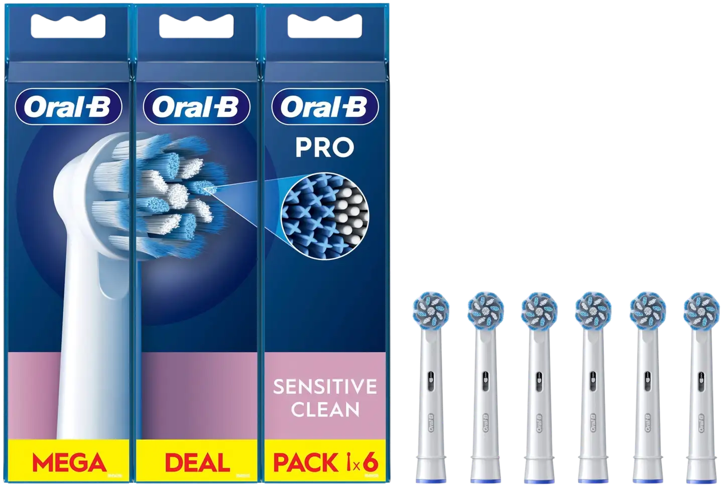 Oral-B PRO Sensitive Clean 2+2+2kpl vaihtoharja - 1