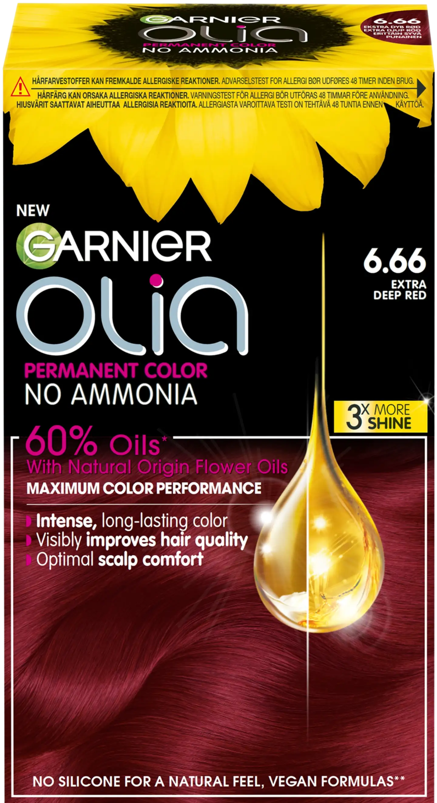 Garnier Olia 6.66 Carmin kestoväri 174ml - 1