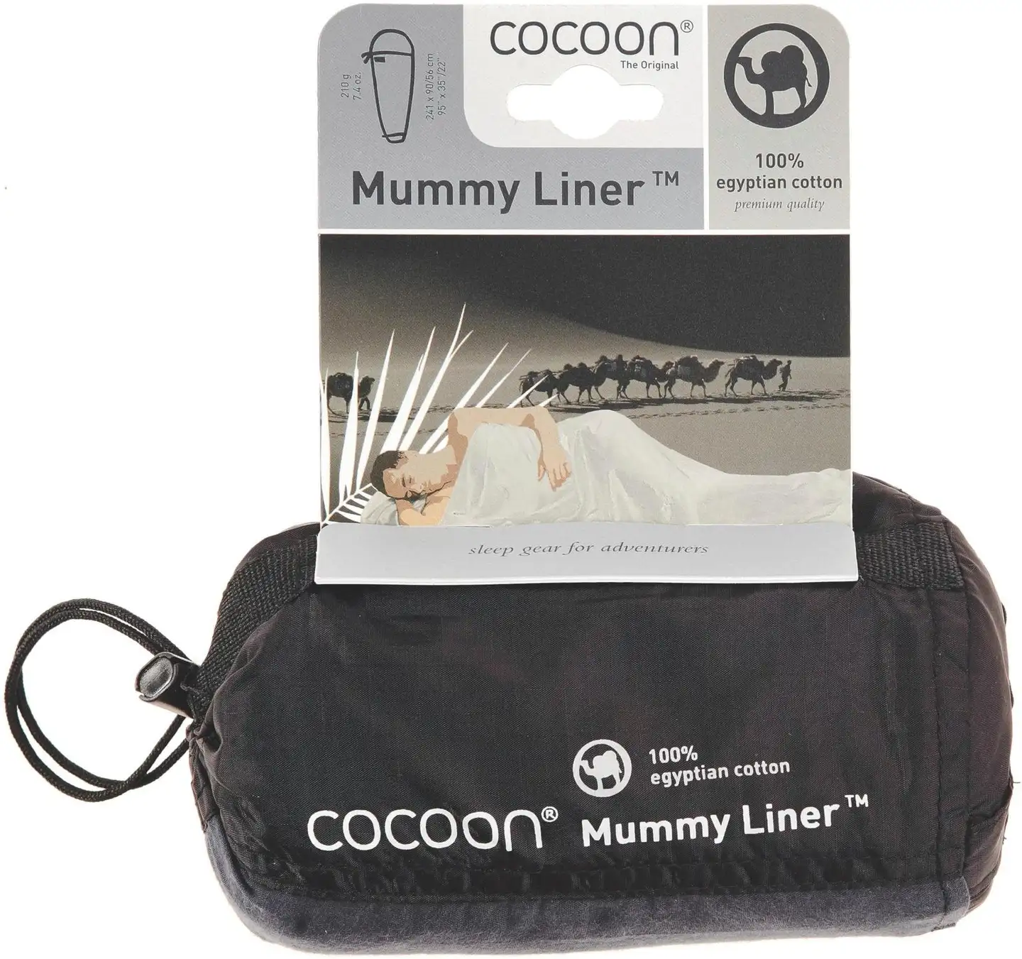 Cocoon Mummy liner makuupussin sisälakana sininen - 4