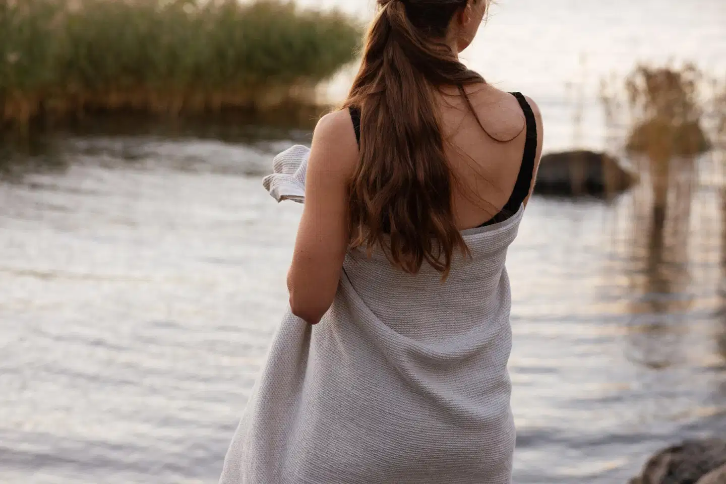 Lapuan Kankurit Terva kylpypyyhe 65x130cm 51/valko-pellava pesty pellava-tencel-puuvilla - 4