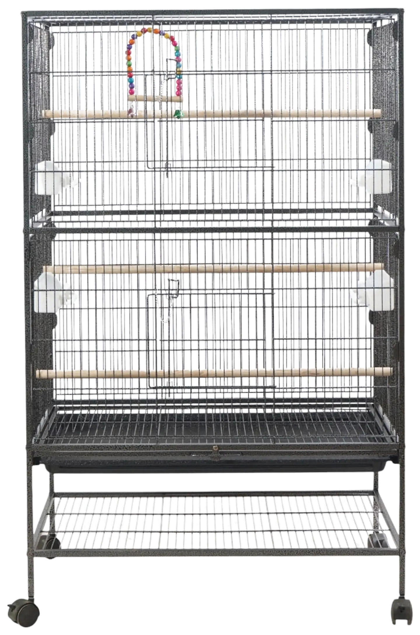 Trekker lintuhäkki 79x52x135 cm musta - 2