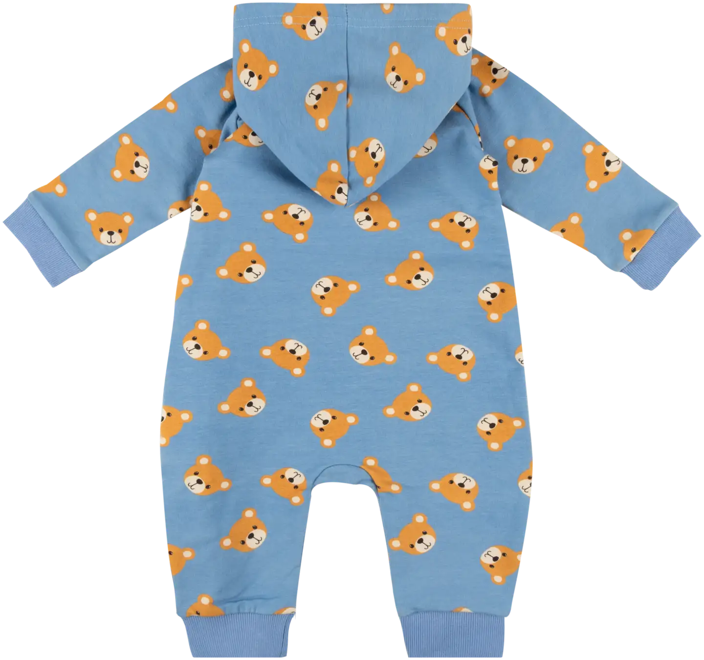 Ciraf vauvojen collegehaalari Nalle - blue bear face aop - 2
