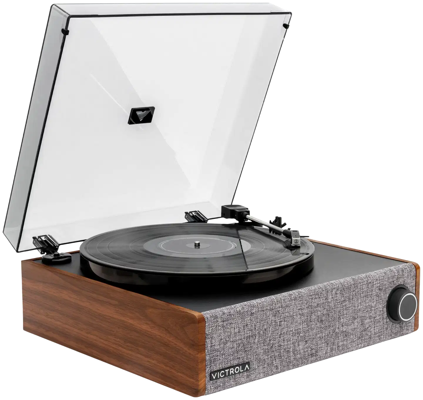 Victrola Eastwood LP -levysoitin sisäänrakennetuilla kaiuttimilla pähkinä - 2