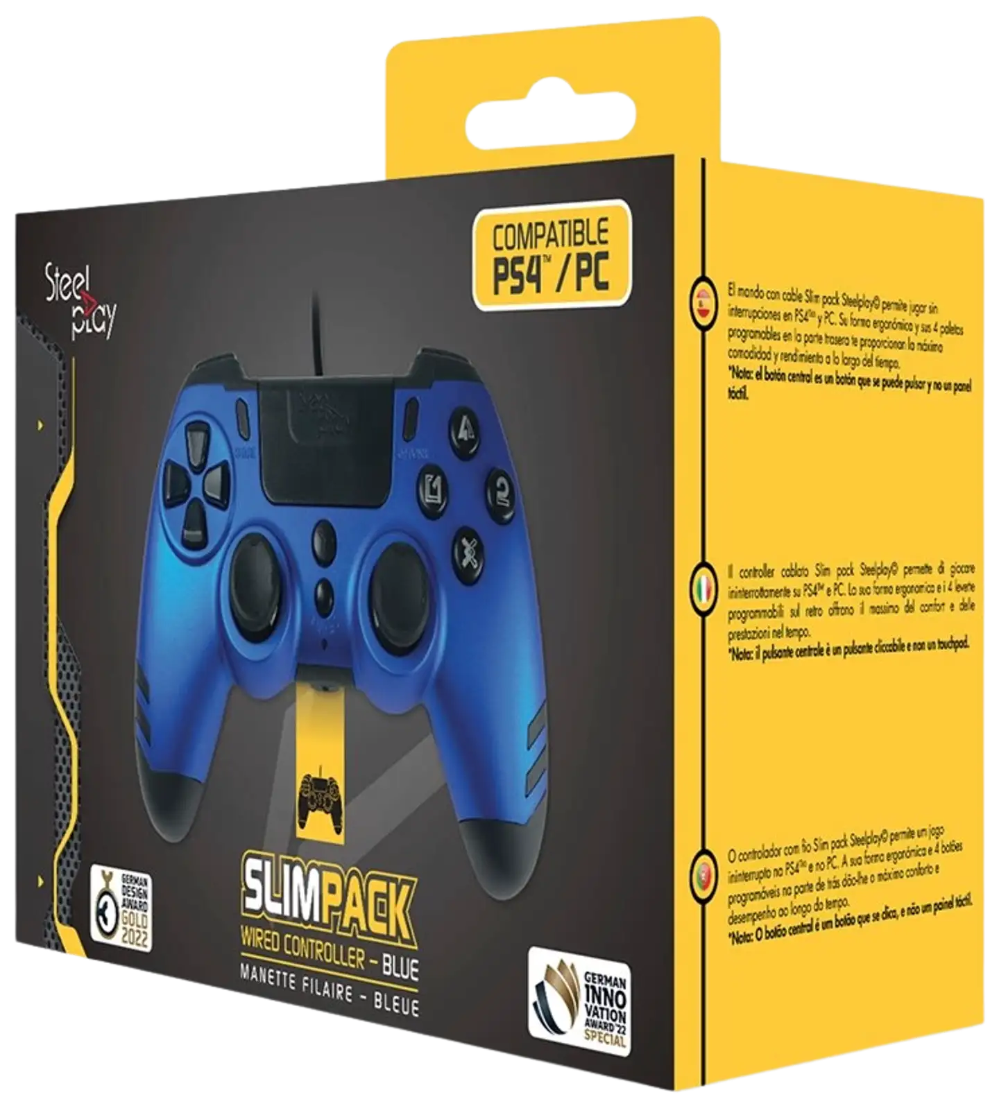 Steelplay langallinen peliohjain PS4/PC - 3