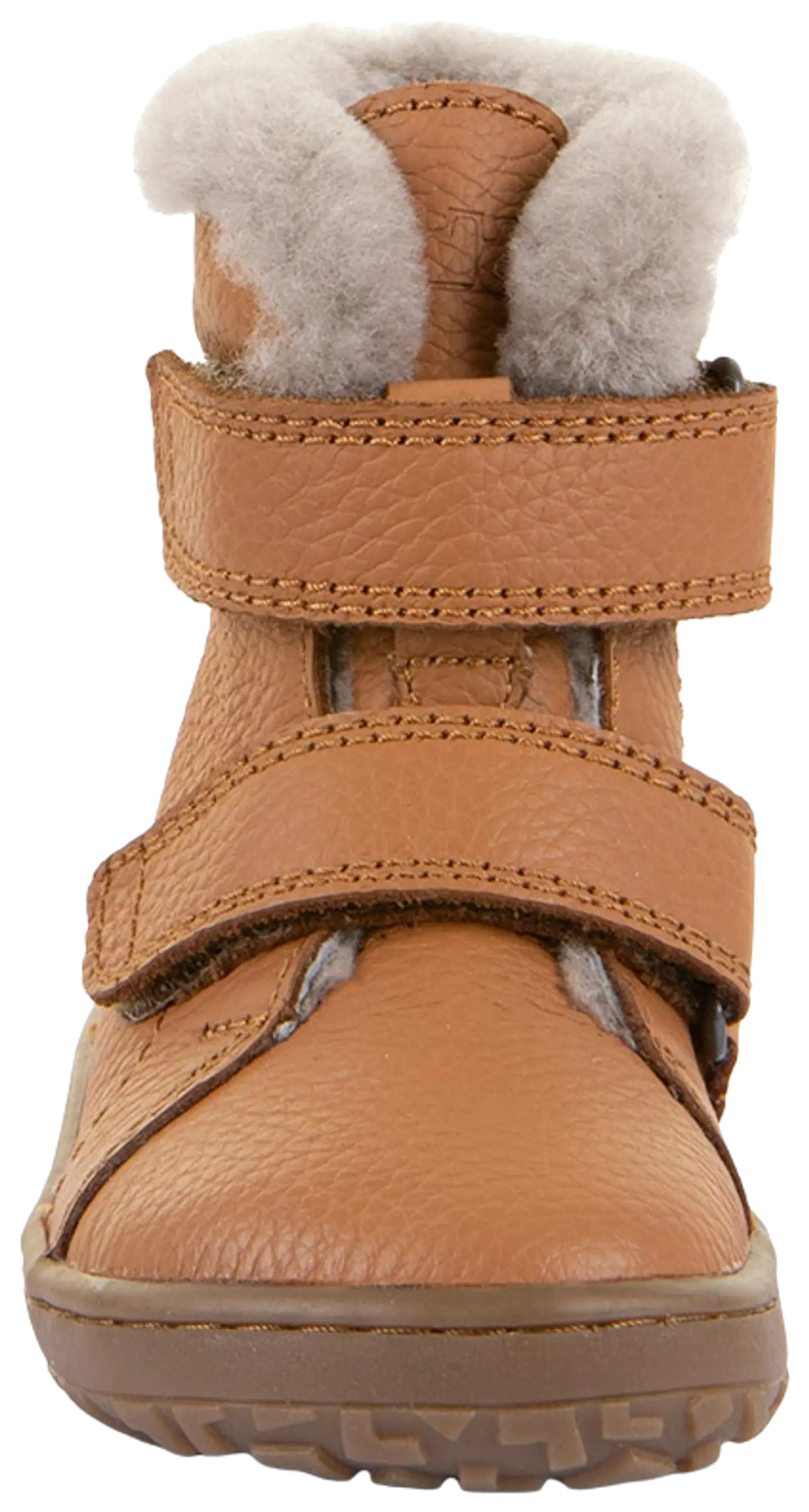 Froddo lasten lampaanvillavuorellinen talvipaljasjalkakenkä Furry Boot - COGNAC - 4
