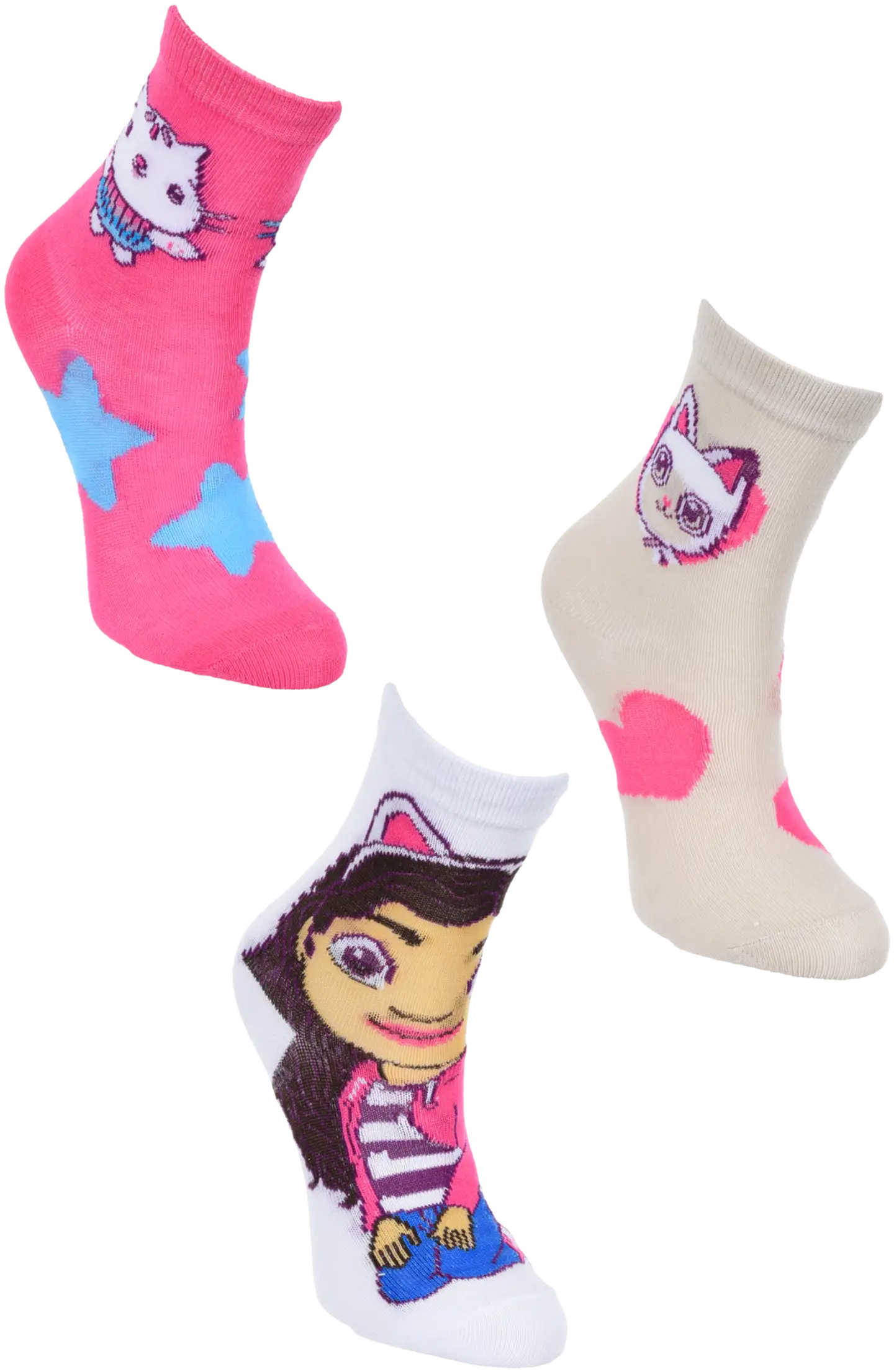 Gabby's Dollhouse lasten laadukas sukka 3-pack - Pack 2 - 1